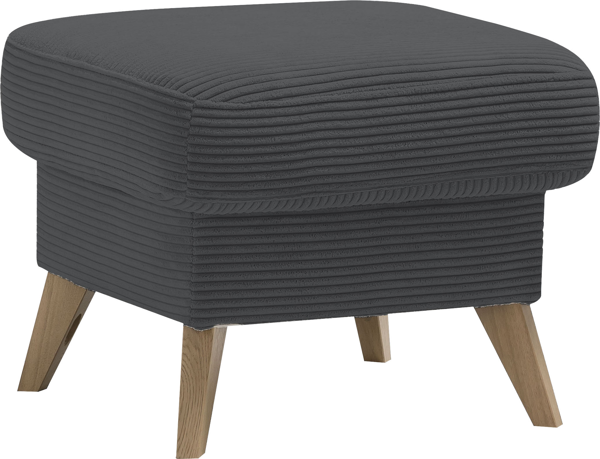exxpo - sofa fashion Hocker "Samso, kompakte und bequeme Sitzgelegenheit in aktuellem Cord Bezug"