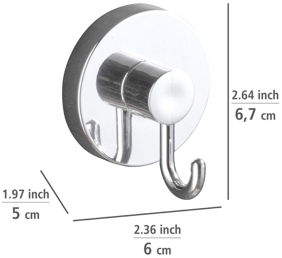 WENKO Toilettenpapierhalter »Vacuum-Loc® Modell Milazzo«, inkl. 2 Wandhaken, Befestigen ohne Bohren