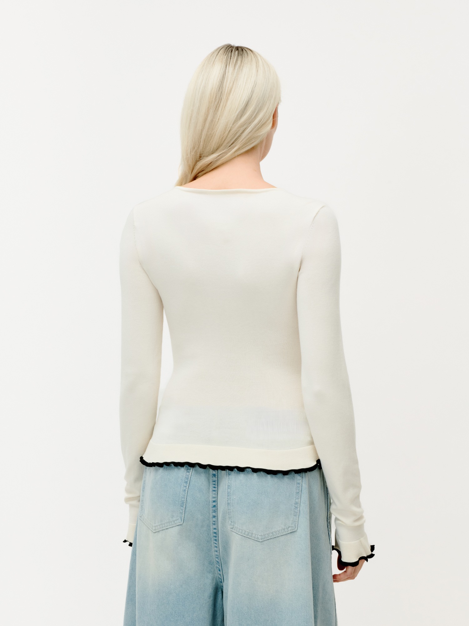 LeGer Strickpullover "Marlen, LeGer by Lena Gercke" slim fit, mit Wellenkan günstig online kaufen
