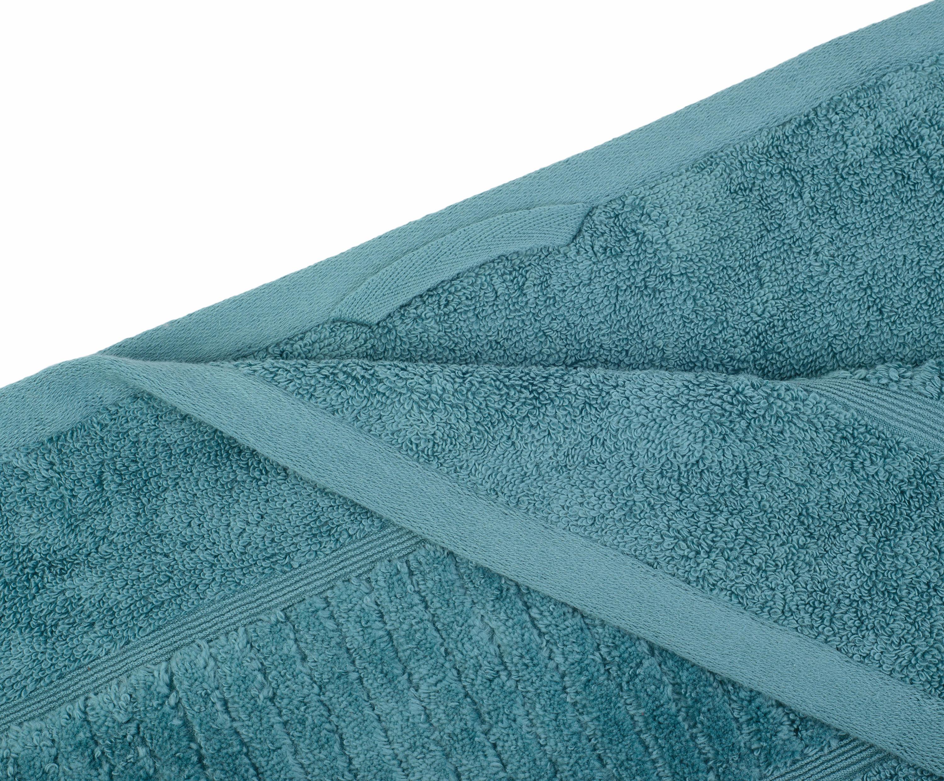 Thumbnail - Gözze Badetuch "BIO Frottier" Bio-Baumwolle, Uni-Farben, mit geschorener Bordüre, Pastell Farben