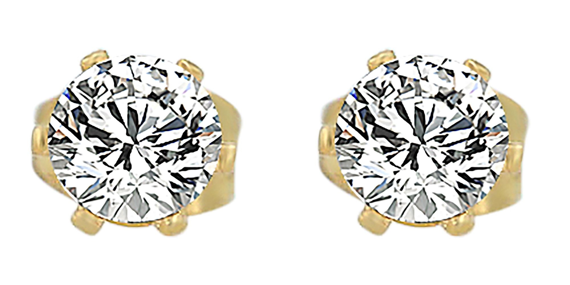 Adelia´s Paar Ohrhänger »Damen Ohrringe – Ohrstecker aus Edelstahl mit Zirkonia« Eine schöne Geschenkidee für jeden Anlass