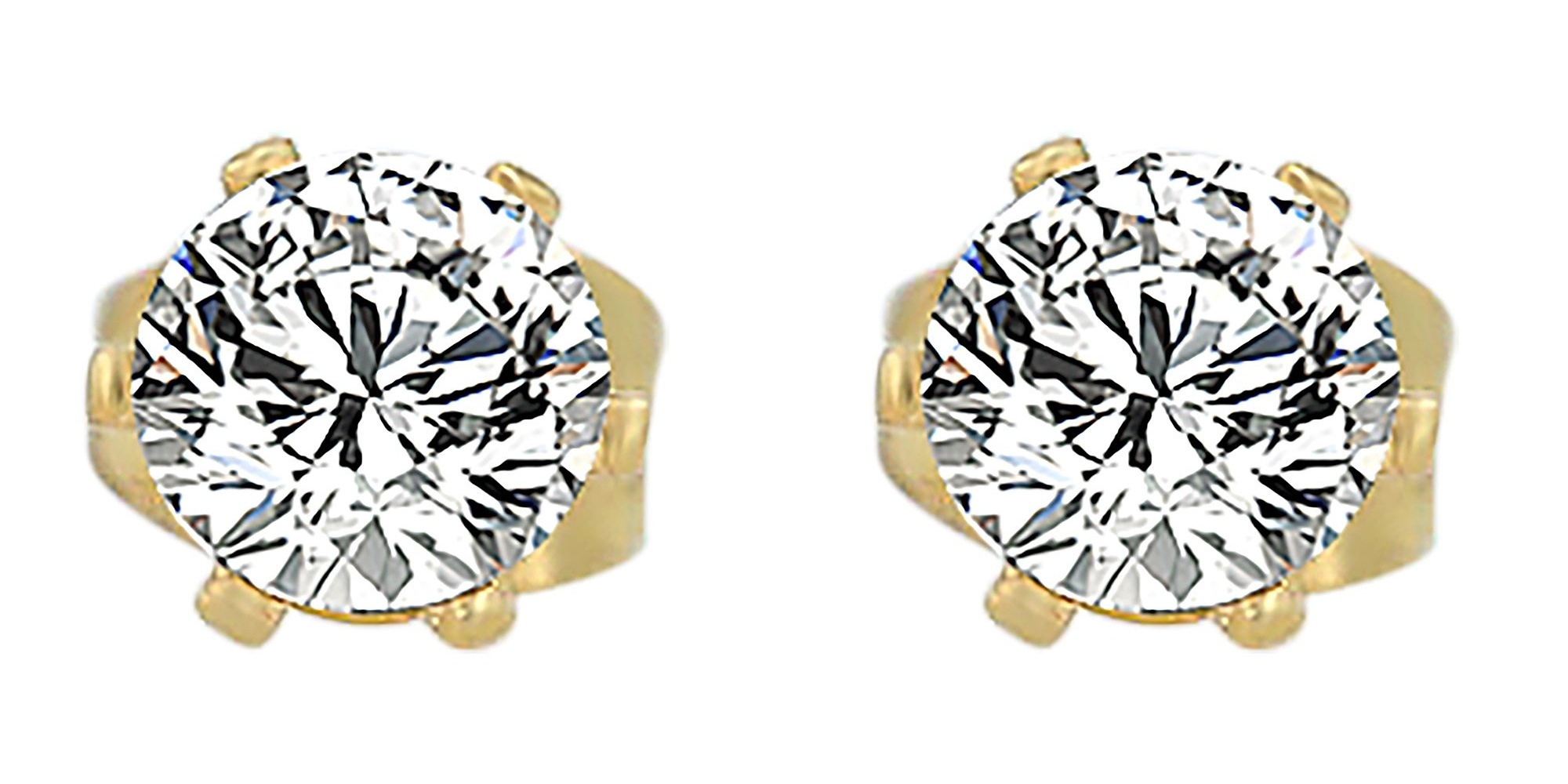 Adelia´s Paar Ohrhänger "Damen Ohrringe – Ohrstecker aus Edelstahl mit Zirk günstig online kaufen