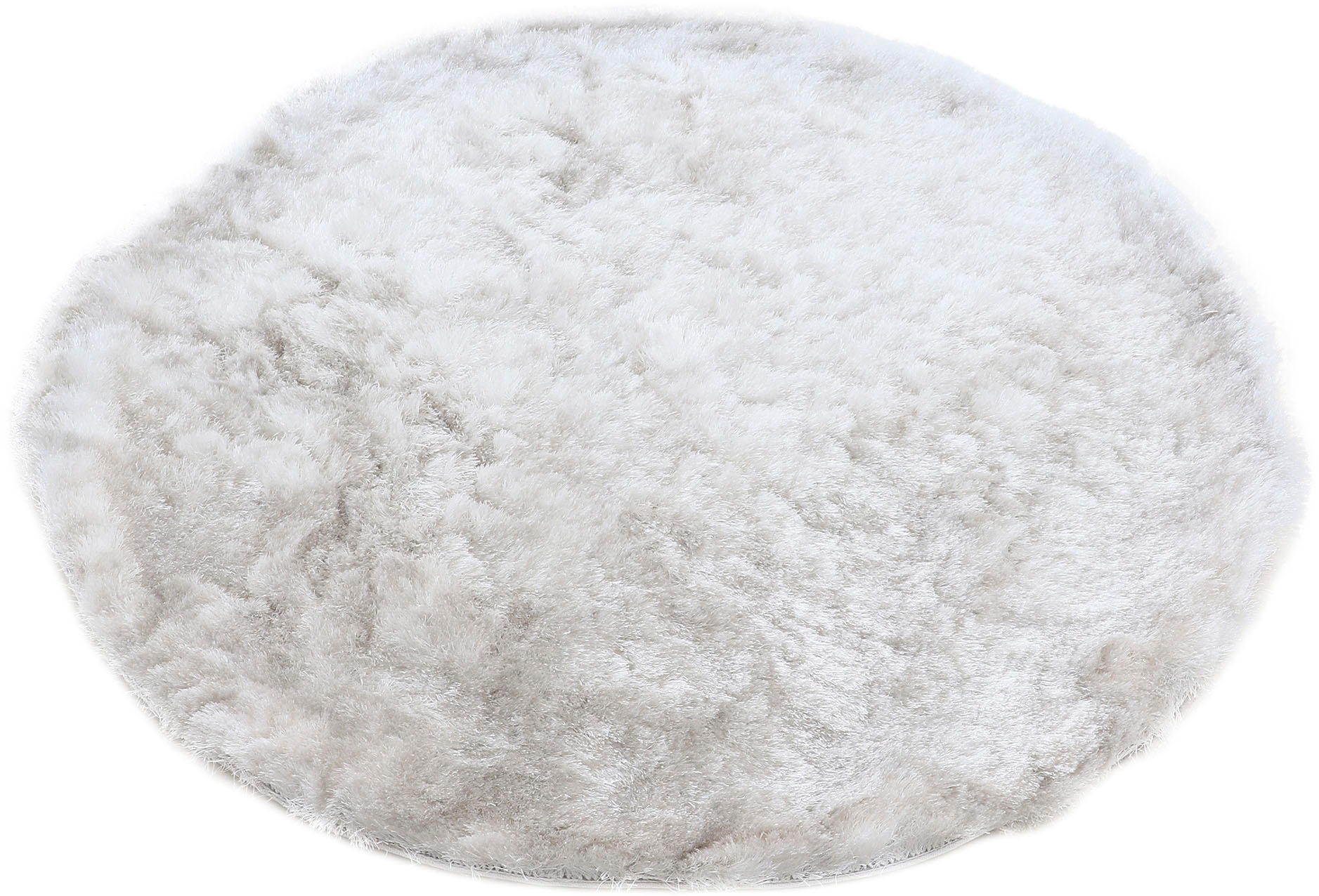 carpetfine Hochflor-Teppich »Breeze«, rund, 45 mm Höhe, besonders weich mit leichtem Glanz Garn, Wohnzimmer