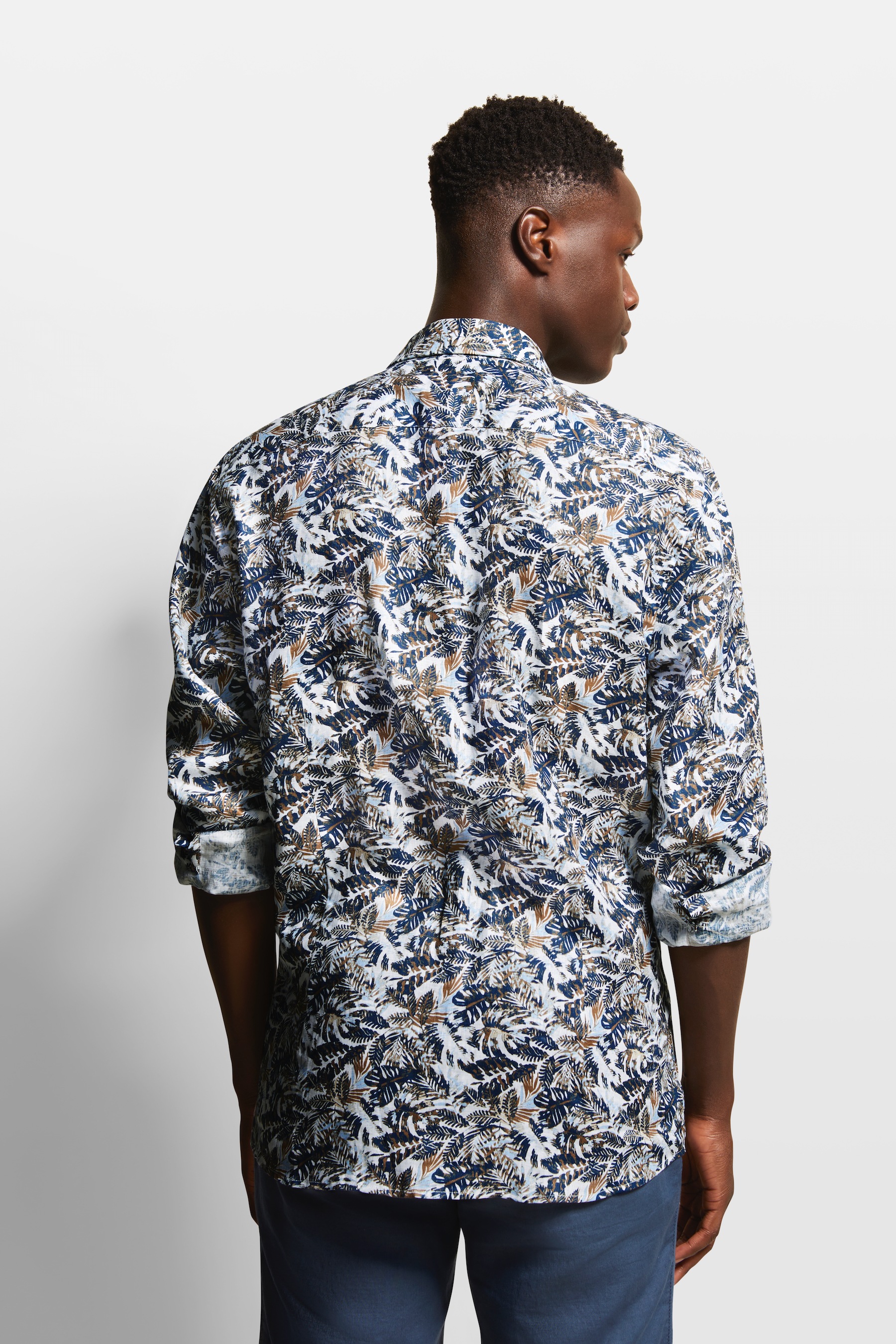 bugatti Langarmhemd, mit Blumen-Print günstig online kaufen