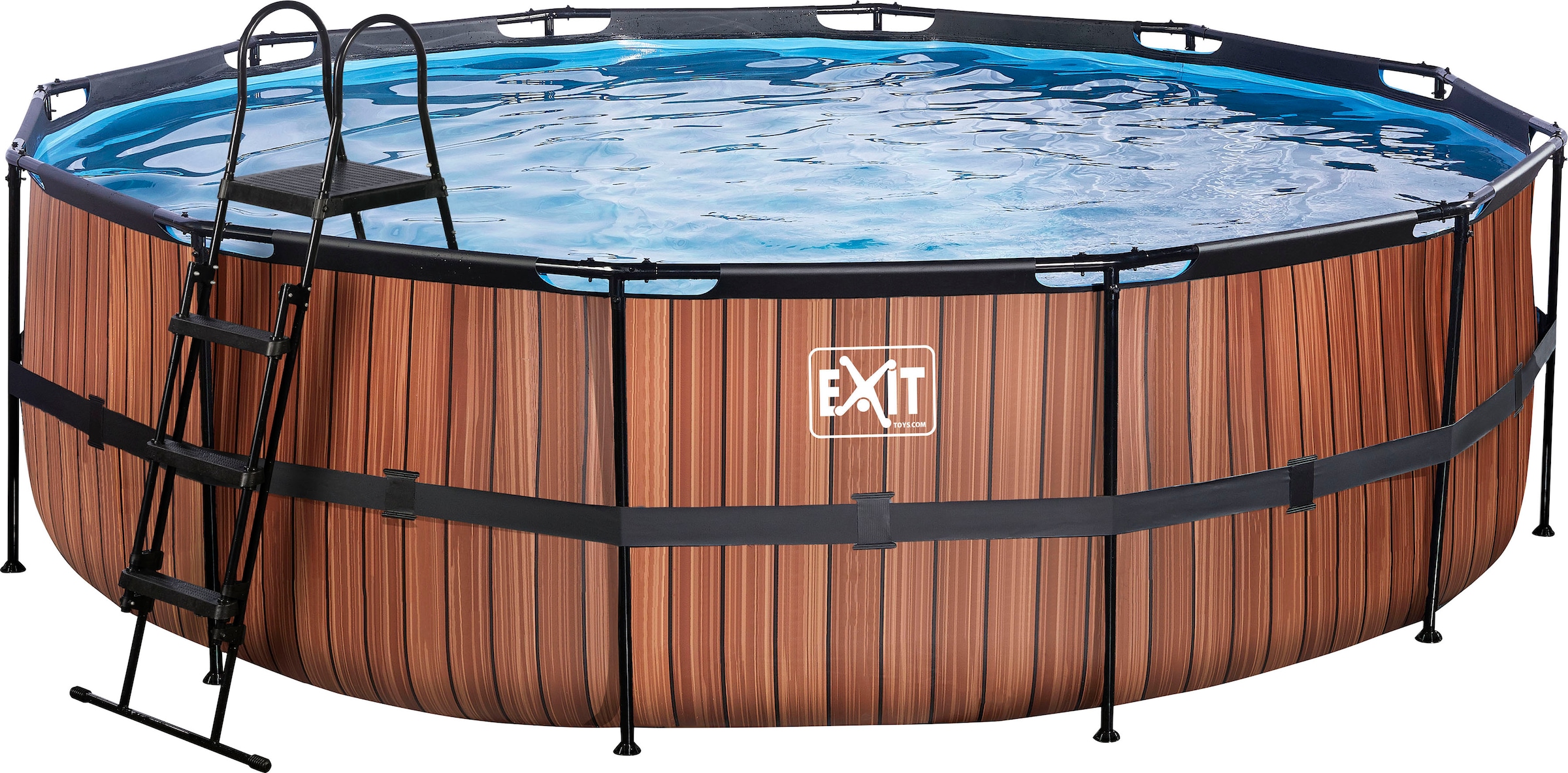 EXIT Framepool "inkl. Sicherheitsleiter" ØxH: 488x122 cm, mit Kartuschenfilteranlage und Filterkartusche