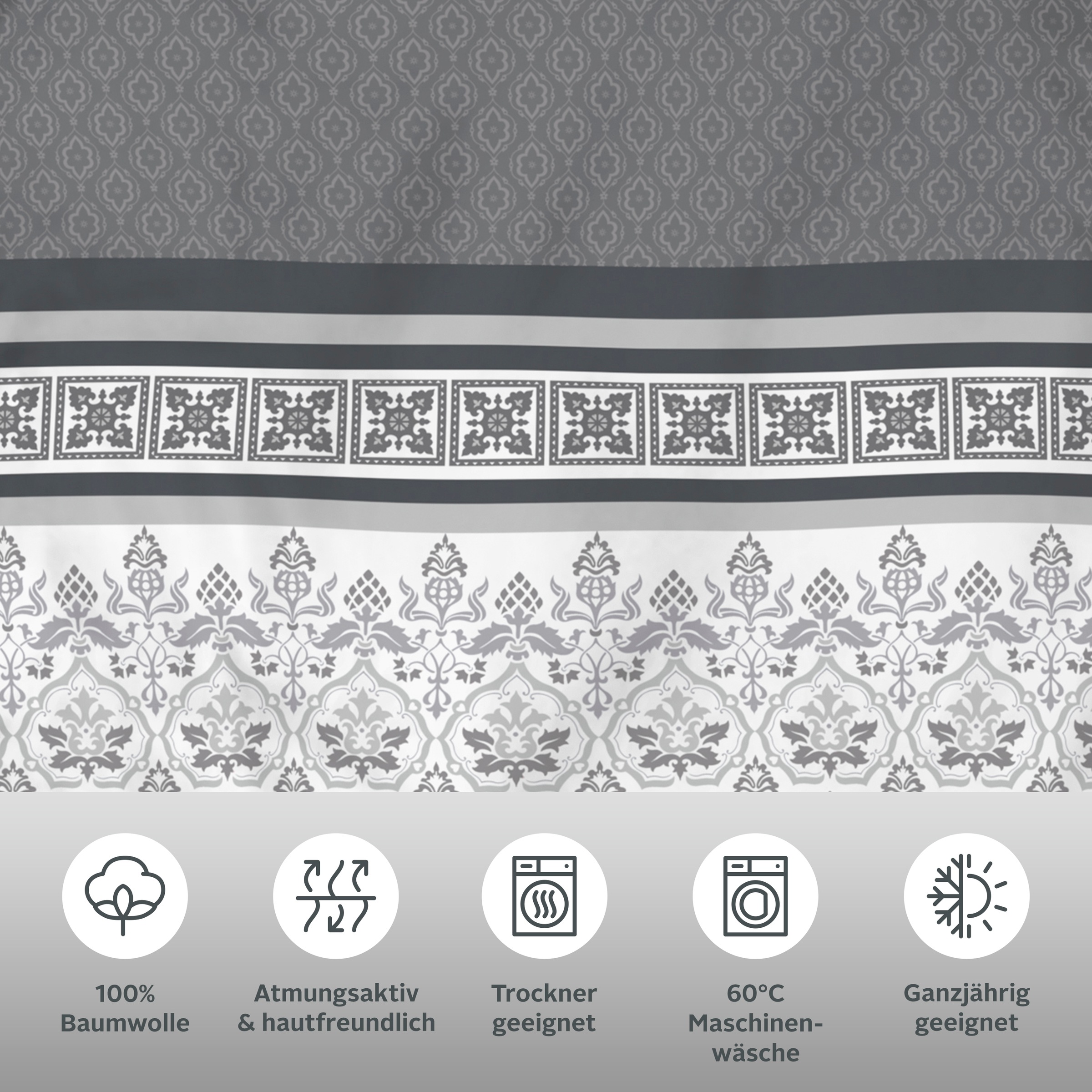 Thumbnail - OTTO home Bettwäsche "Cremona" romantische Bettwäsche in verschiedenen Qualitäten, ab Gr. 135x200 cm