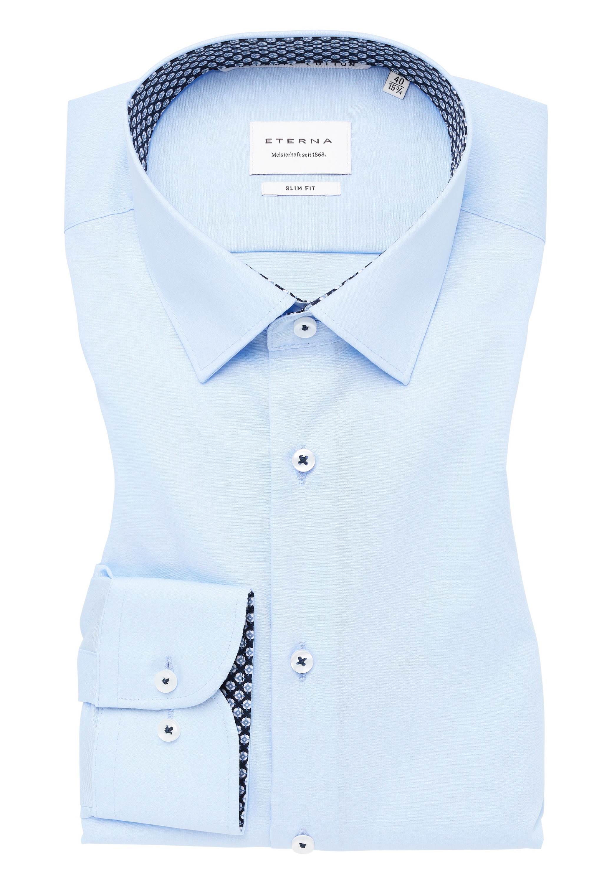 Eterna Langarmhemd »SLIM FIT« NON IRON (bügelfrei)