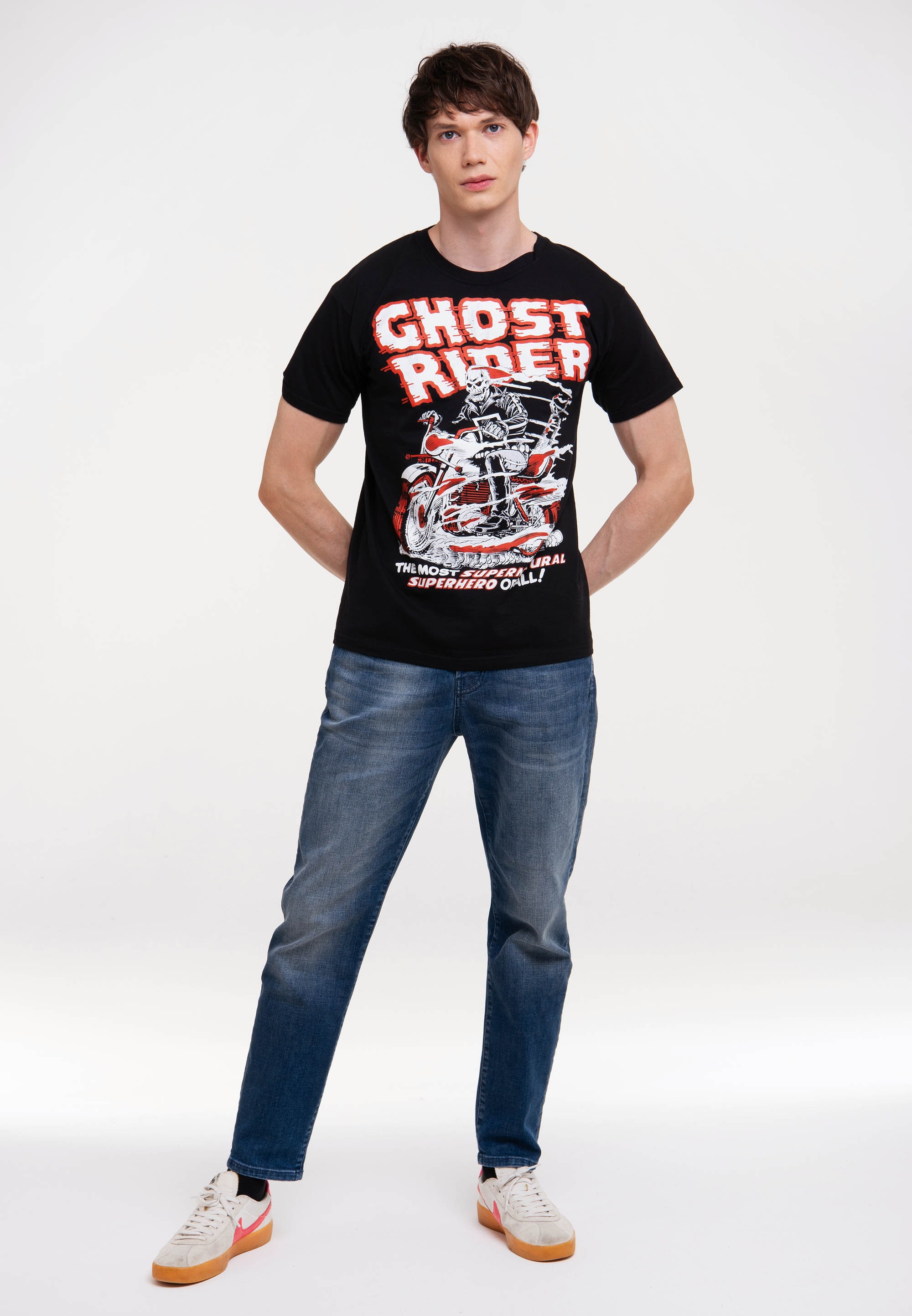 LOGOSHIRT T-Shirt »Marvel Comics - Ghost Rider«, mit lizenziertem Print