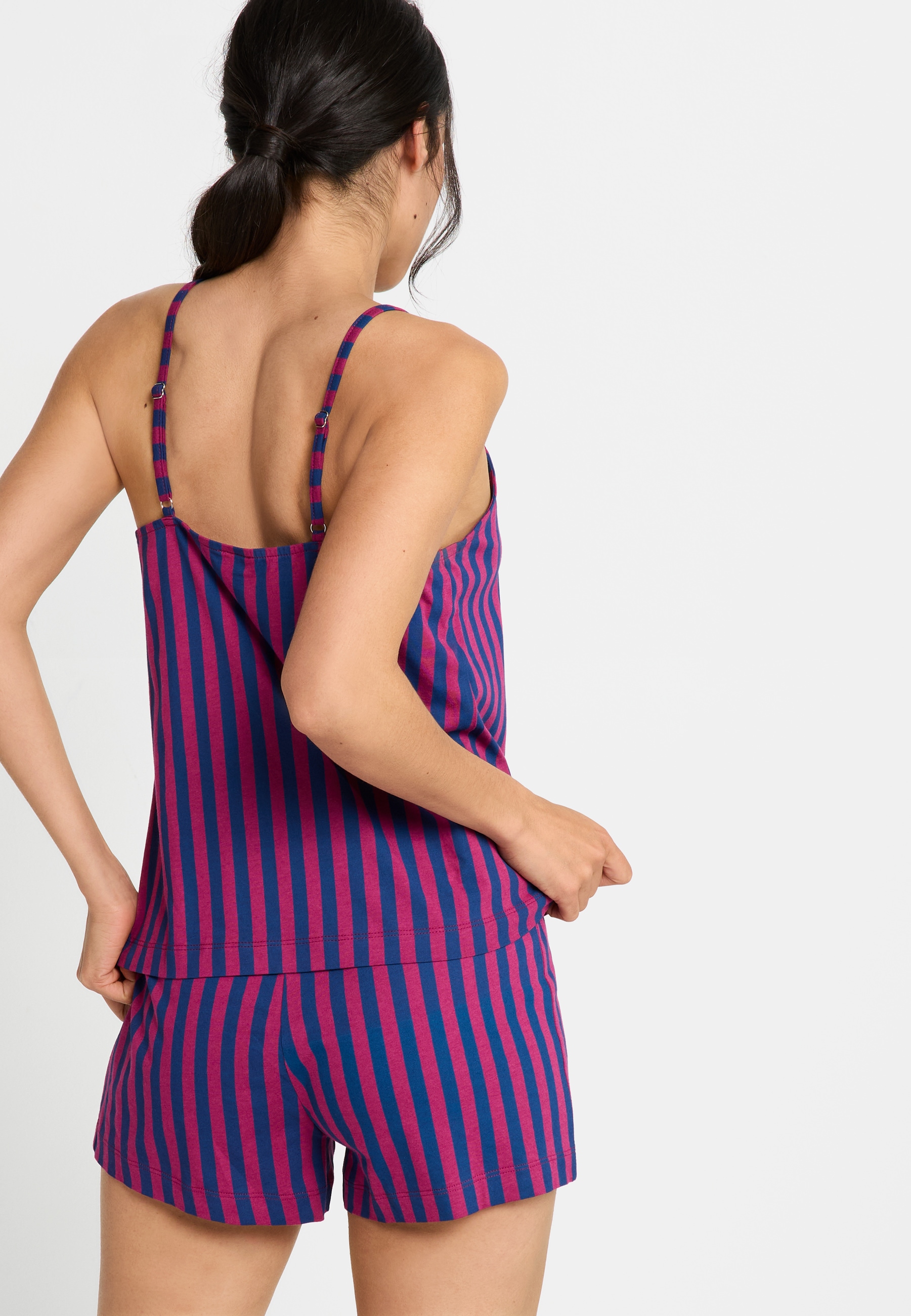 LSCN by LASCANA Shorty, (2 tlg.), mit schönem Blumen- oder Streifenmuster