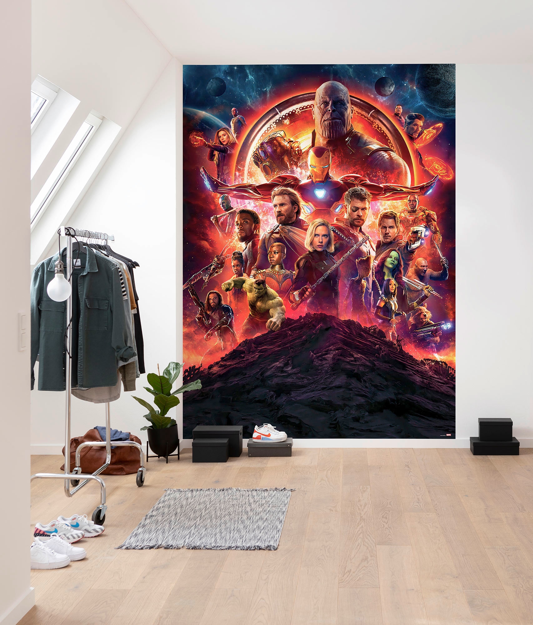 »Avengers inklusive cm Fototapete Poster«, Infinity Höhe), Movie War BAUR kaufen | 184x254 Komar Kleister x (Breite