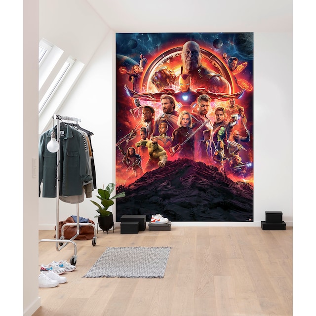 Komar Fototapete »Avengers Infinity War Movie Poster«, 184x254 cm (Breite x  Höhe), inklusive Kleister kaufen | BAUR