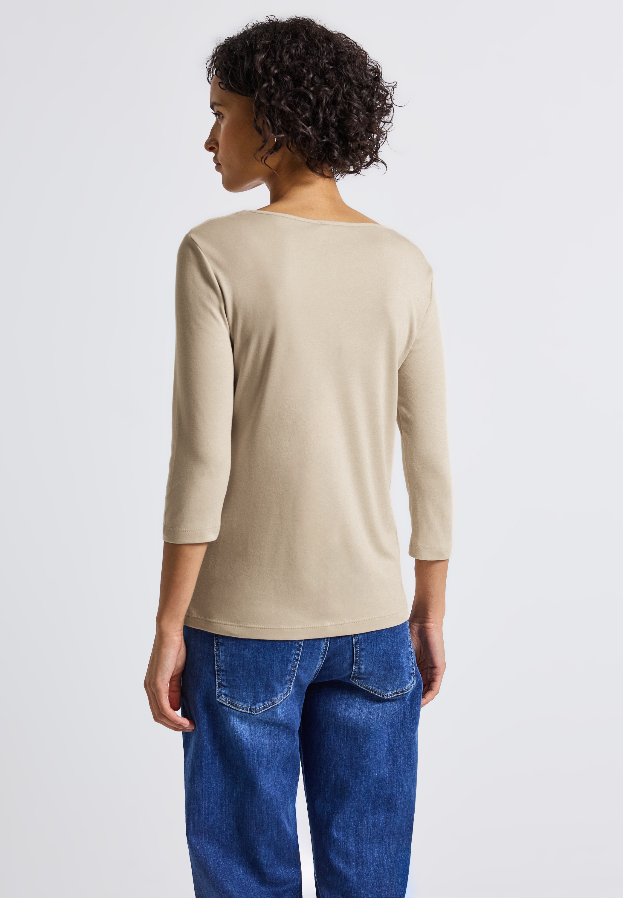STREET ONE 3/4-Arm-Shirt, mit Rundhalsausschnitt