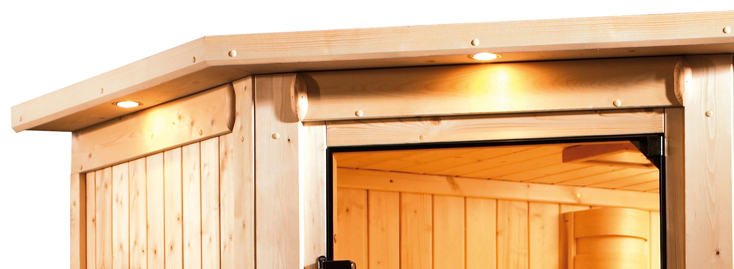 Karibu Sauna »Marit« Set,  Ofen 9 KW externe Strg easy