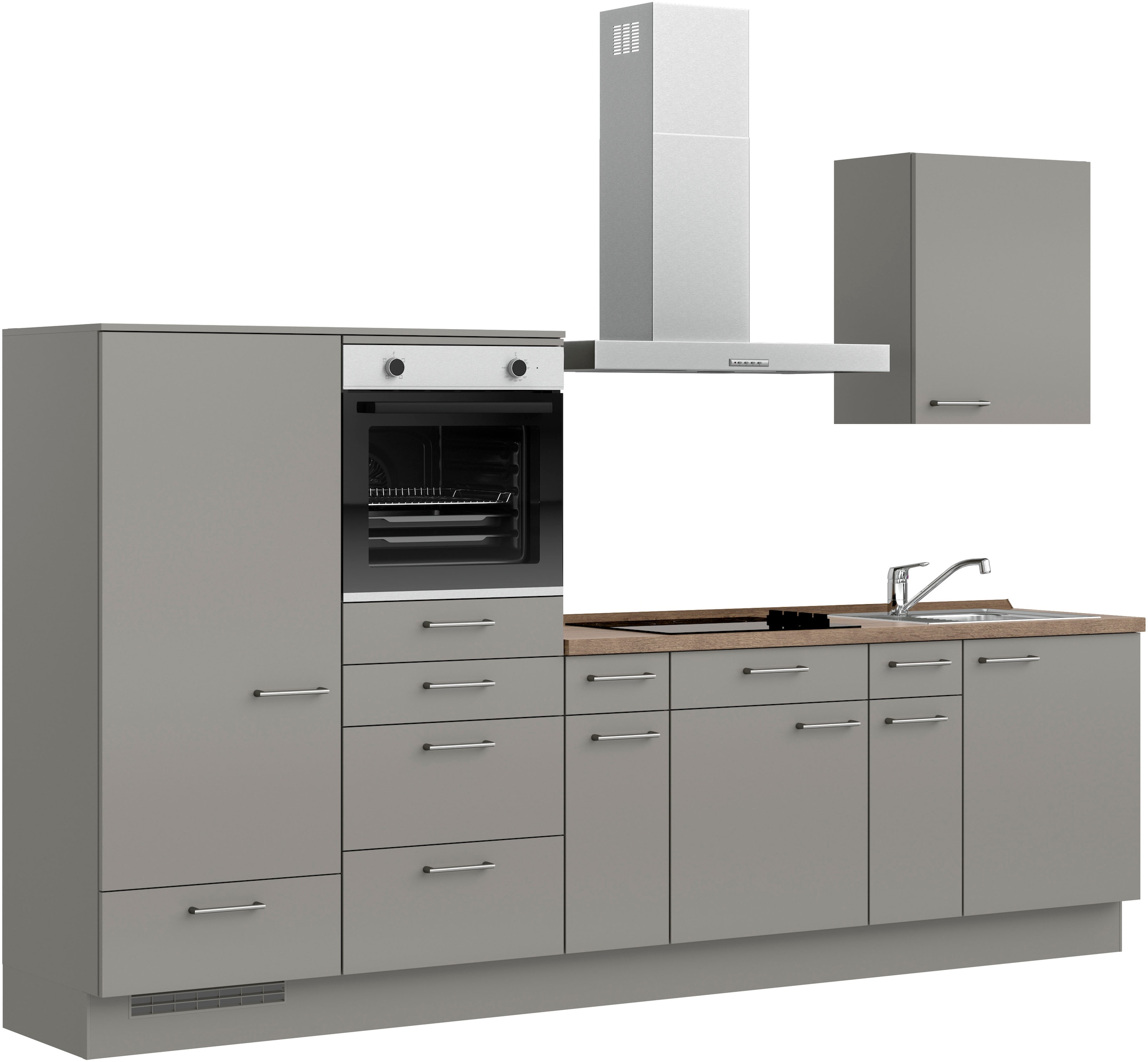 nobilia Küchenzeile ""Laser I", Ausrichtung wählbar, Breite 300 cm" vormont günstig online kaufen