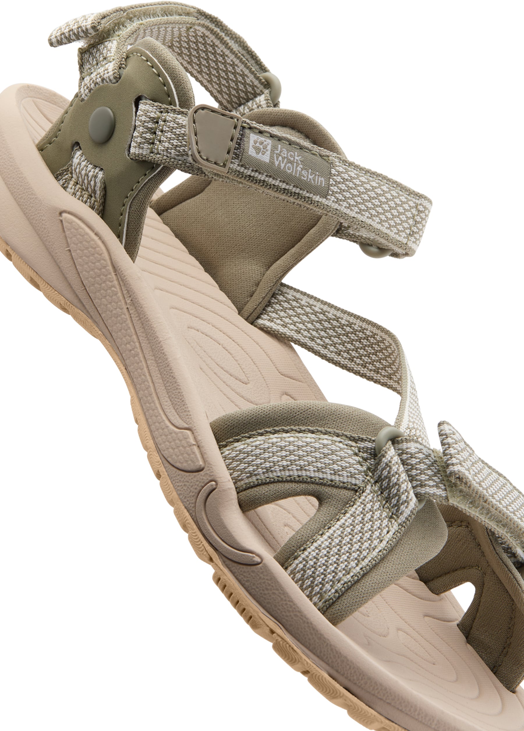 Jack Wolfskin Outdoorsandale »LAKEWOOD RIDE SANDAL W«, mit Klettverschluss