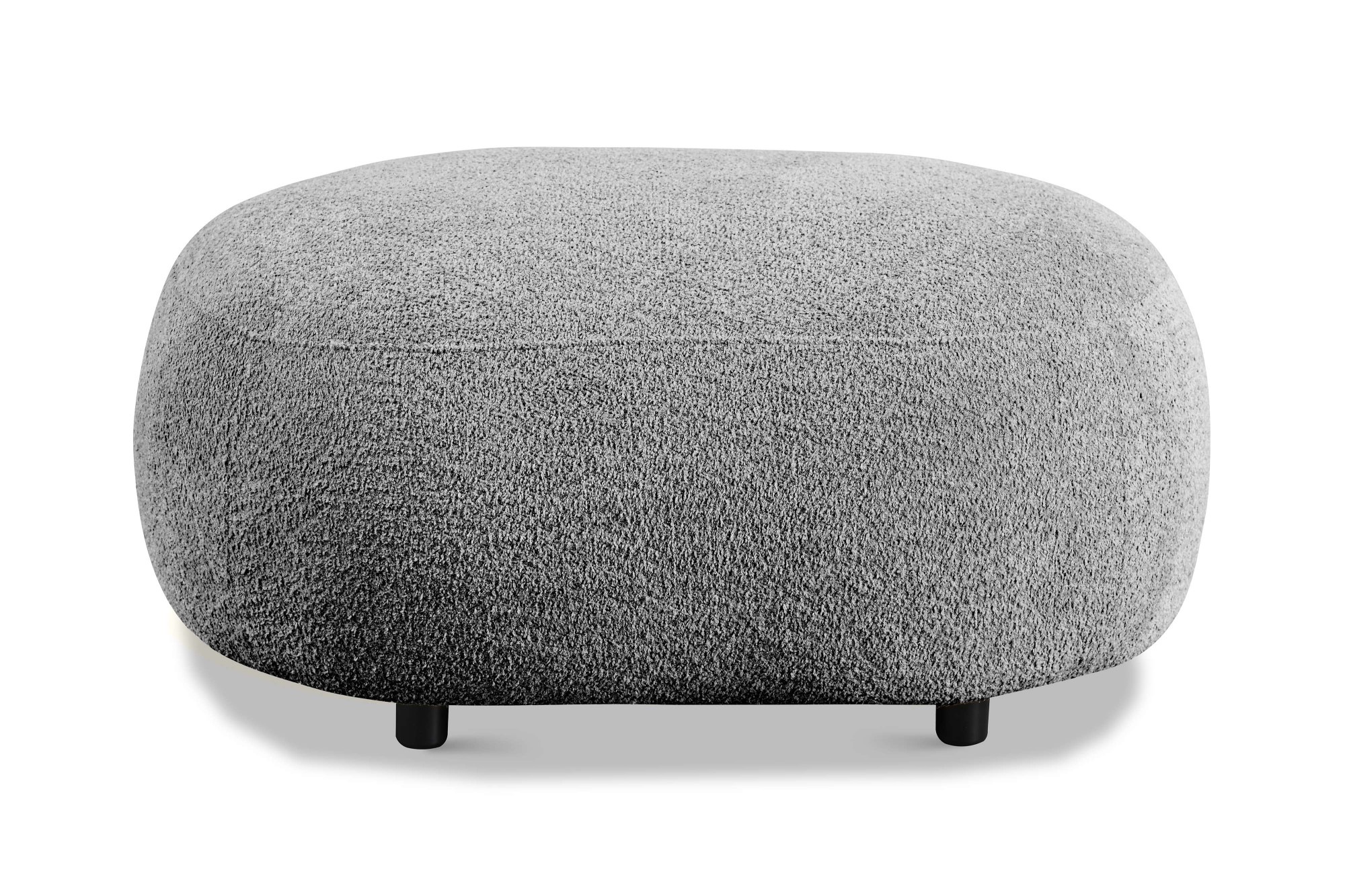 Home affaire Polsterhocker »OSTRUP, Naturtöne, Boucle« 90x64 cm, organische Form mit sanften Rundungen