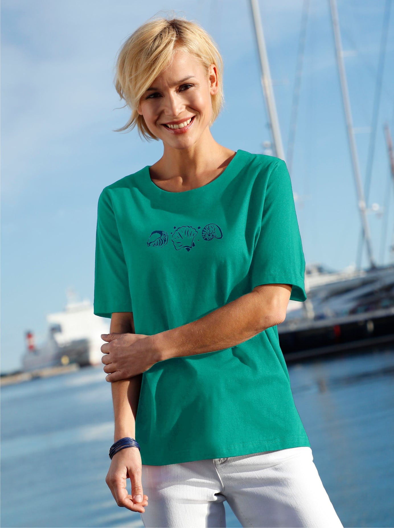 Casual Looks Kurzarmshirt »Shirt«, (1 tlg.)