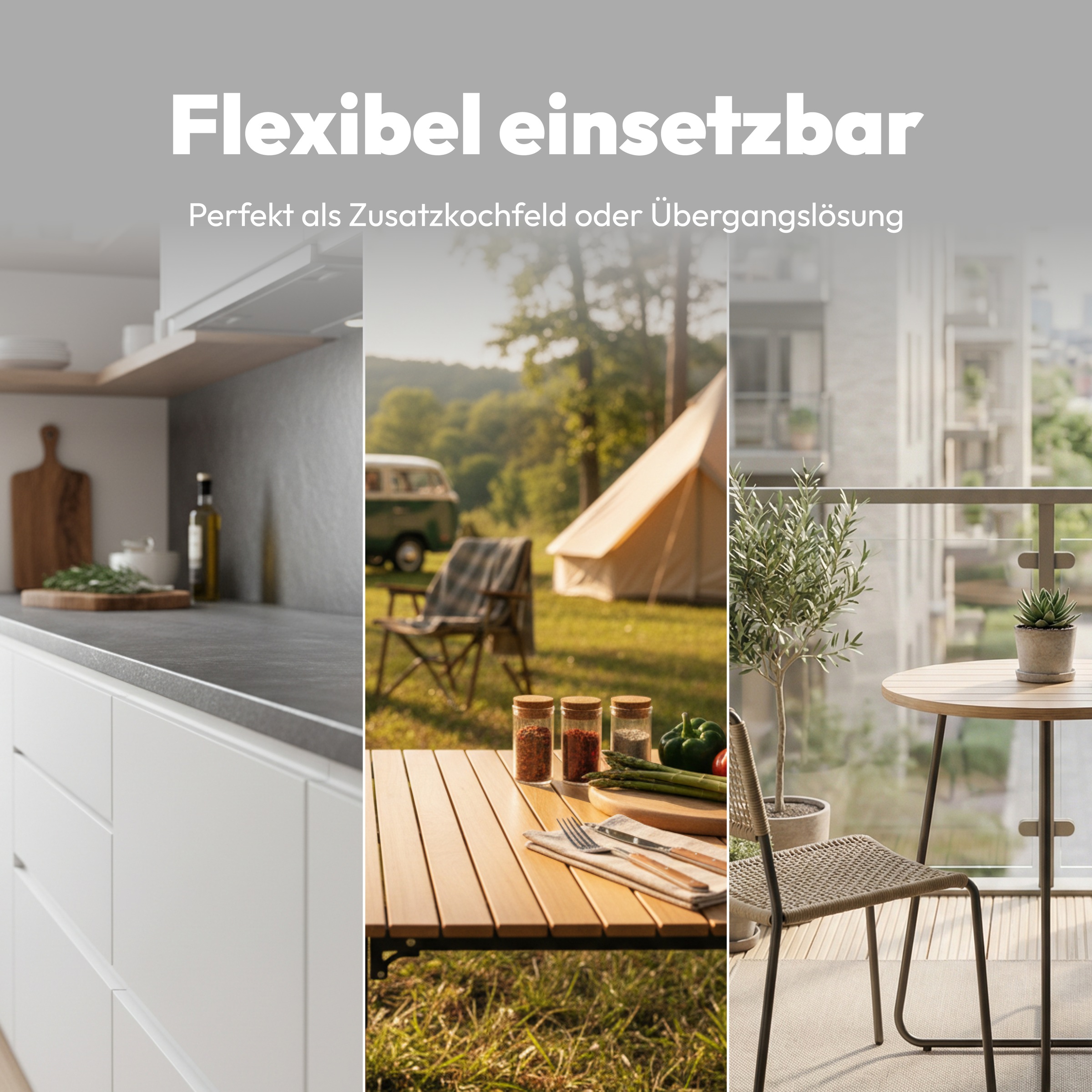 Medion® Einzel-Induktionskochplatte »MD 100090« flacher als herkömmliche Geräte