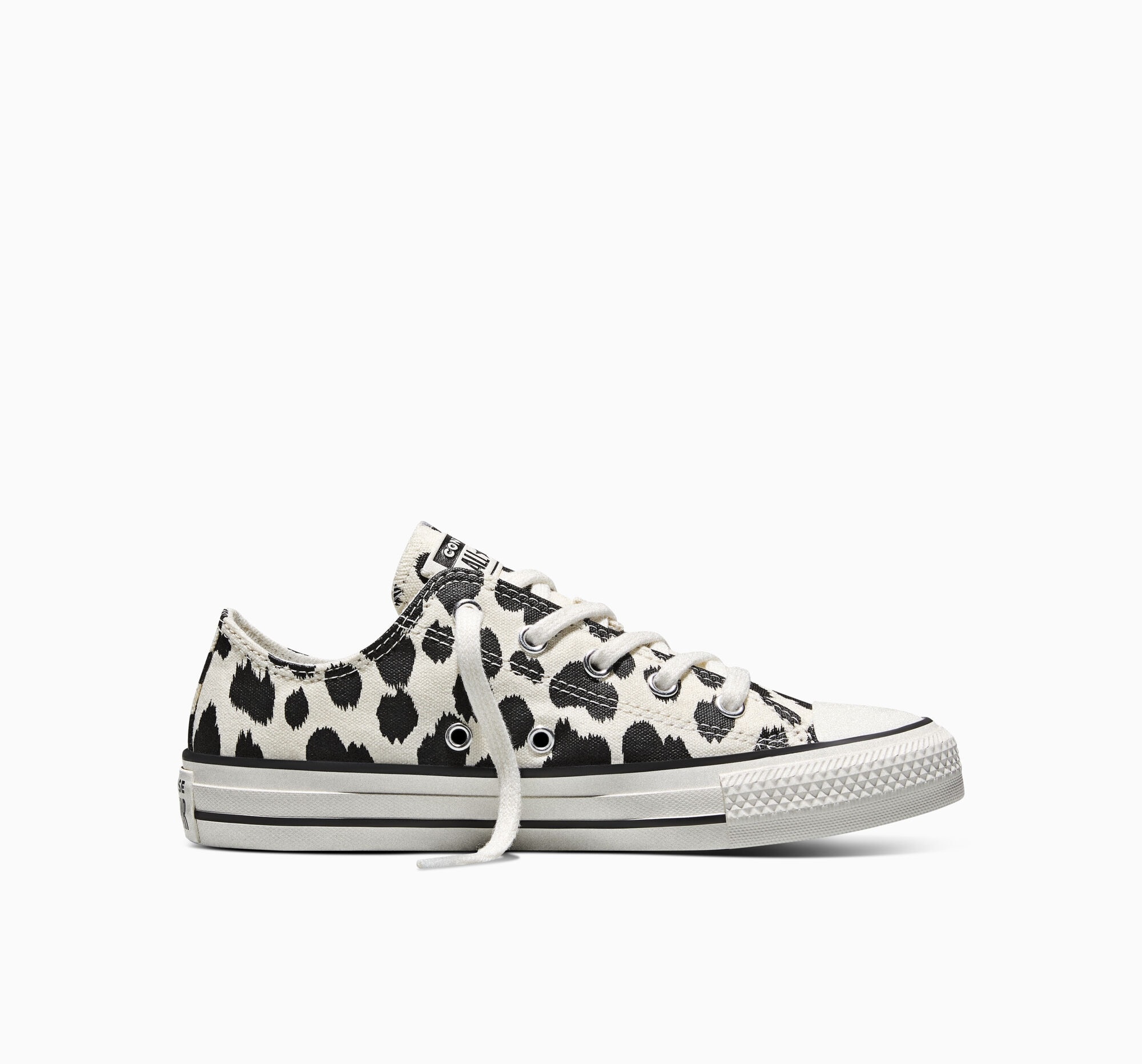 Sneaker CONVERSE "CHUCK TAYLOR ALL STAR", Jungen, Gr. 37, egret, schwarz, vintage weiß, Textil, Schuhe Sneaker