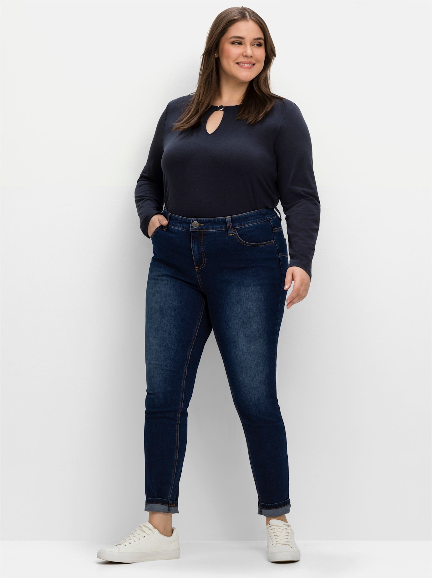 Sheego Bequeme Jeans 1 Stk. tlg. günstig online kaufen