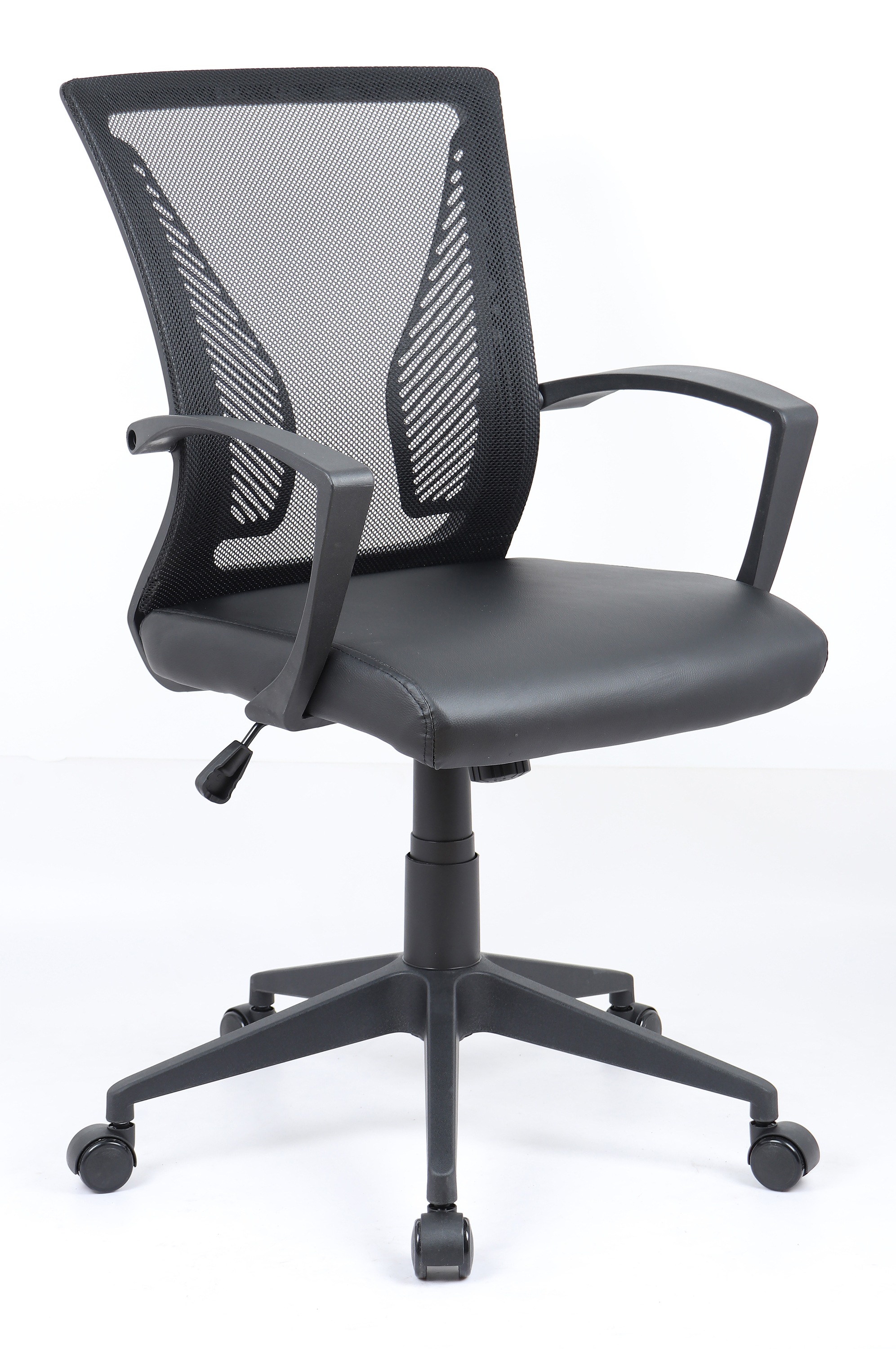 Bürostuhl VCM, B:48cm T:46cmschwarz, Obermaterial: 90% Metall MT. 10% Textilmaterial TEXMAT., Stühle, "Bürostuhl Schreibtischstuhl Drehstuhl Offilo