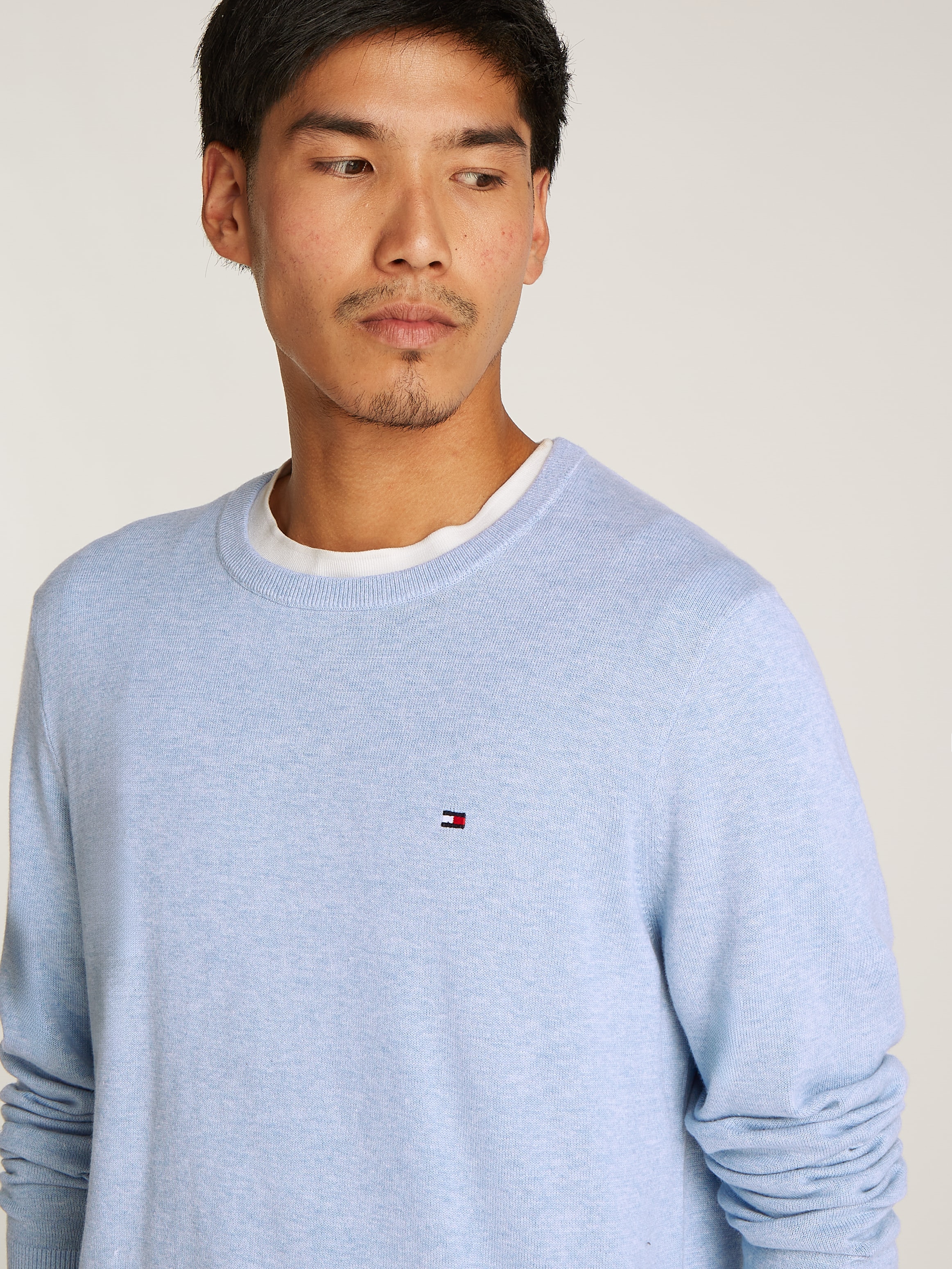 Tommy Hilfiger Rundhalspullover "ESSENTIAL COTTON CREW NECK" günstig online kaufen