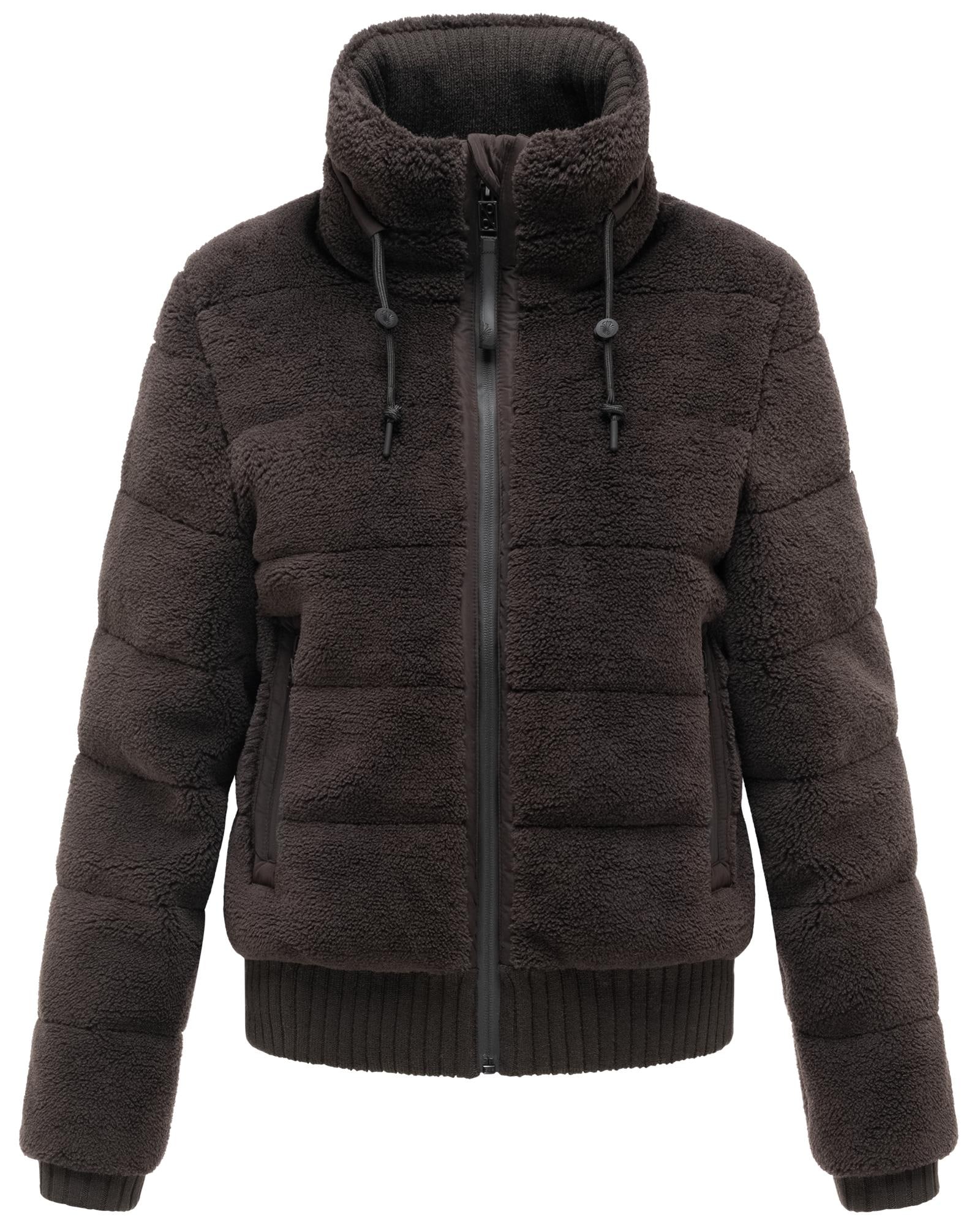 Navahoo Plüschjacke »Schneepuder 14« ohne Kapuze warme Damen Teddyjacke für den Winter