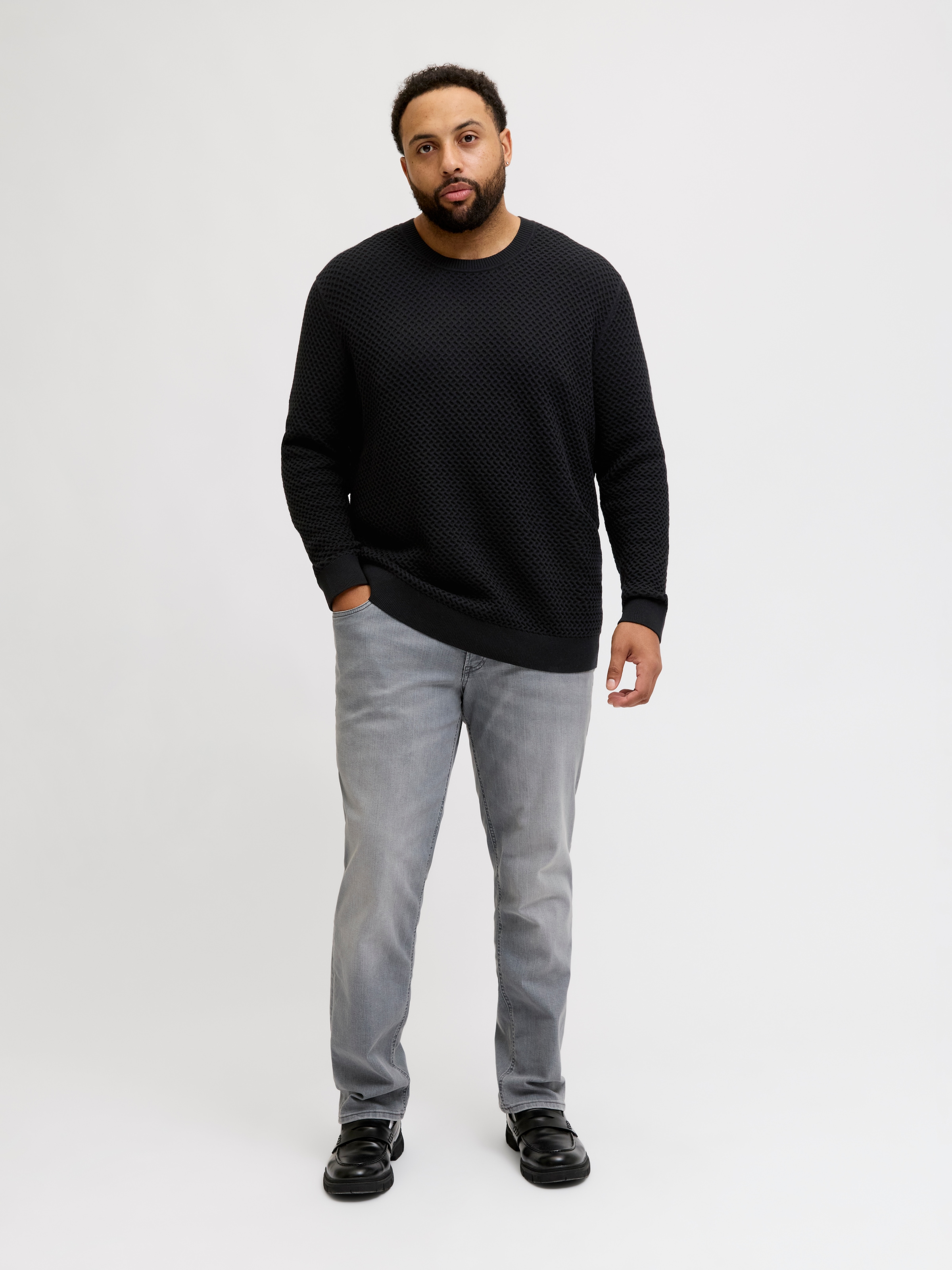 Jack & Jones PlusSize Strickpullover »JPRBLUBARKLEY KNIT CREW NECK PLS«