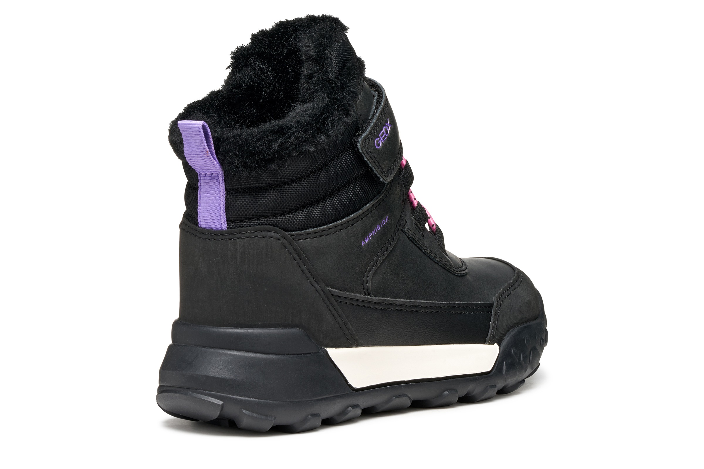 GEOX Trekkyup Abx Junior Noir/lilas 32 3
