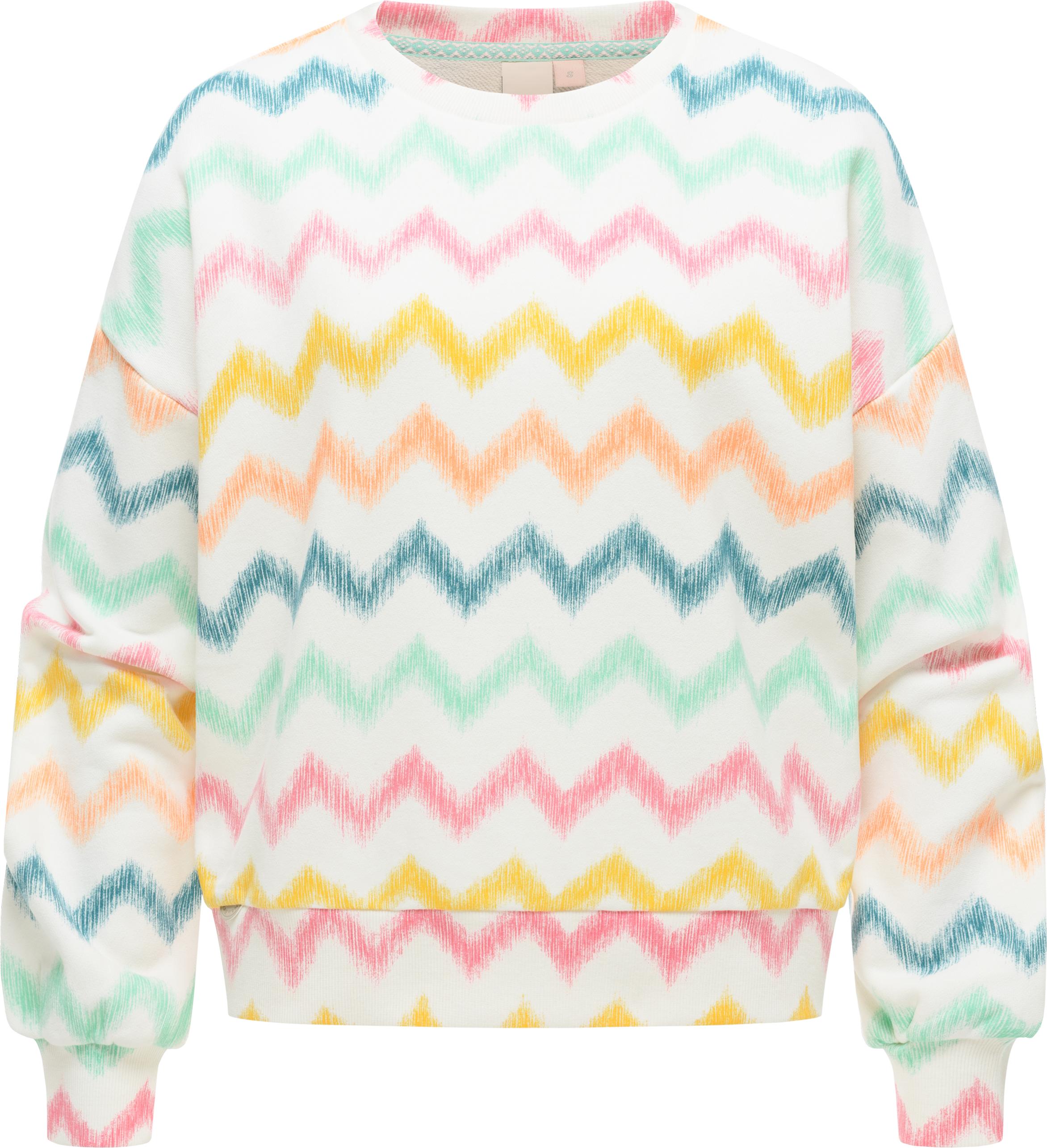 Ragwear Sweater "Wuss Print", lässiges oversized Damen Sweatshirt mit Allover-Print