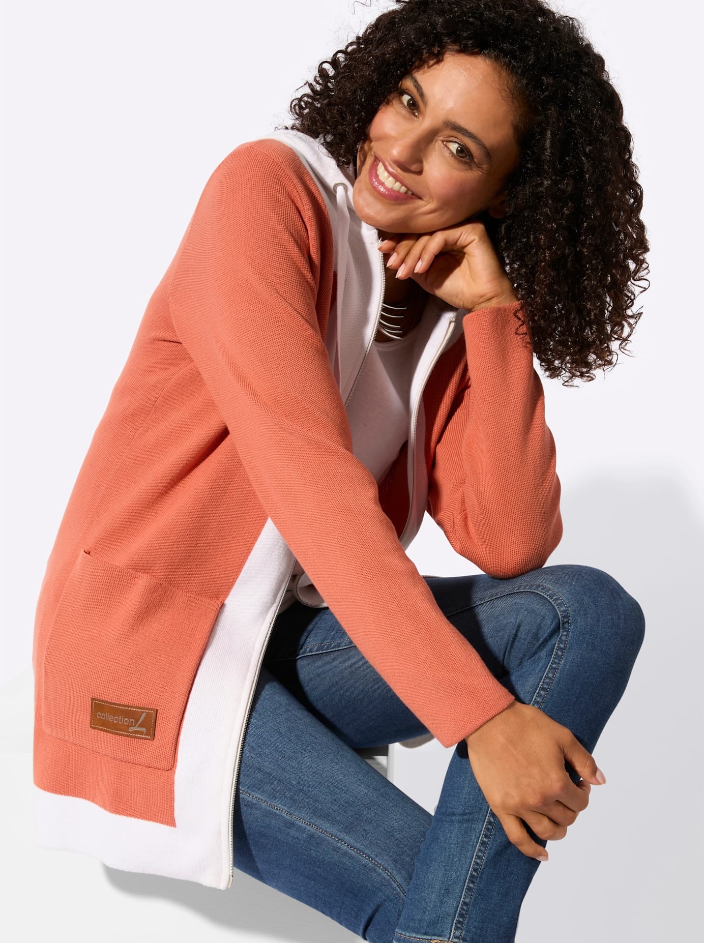 Casual Looks Longstrickjacke