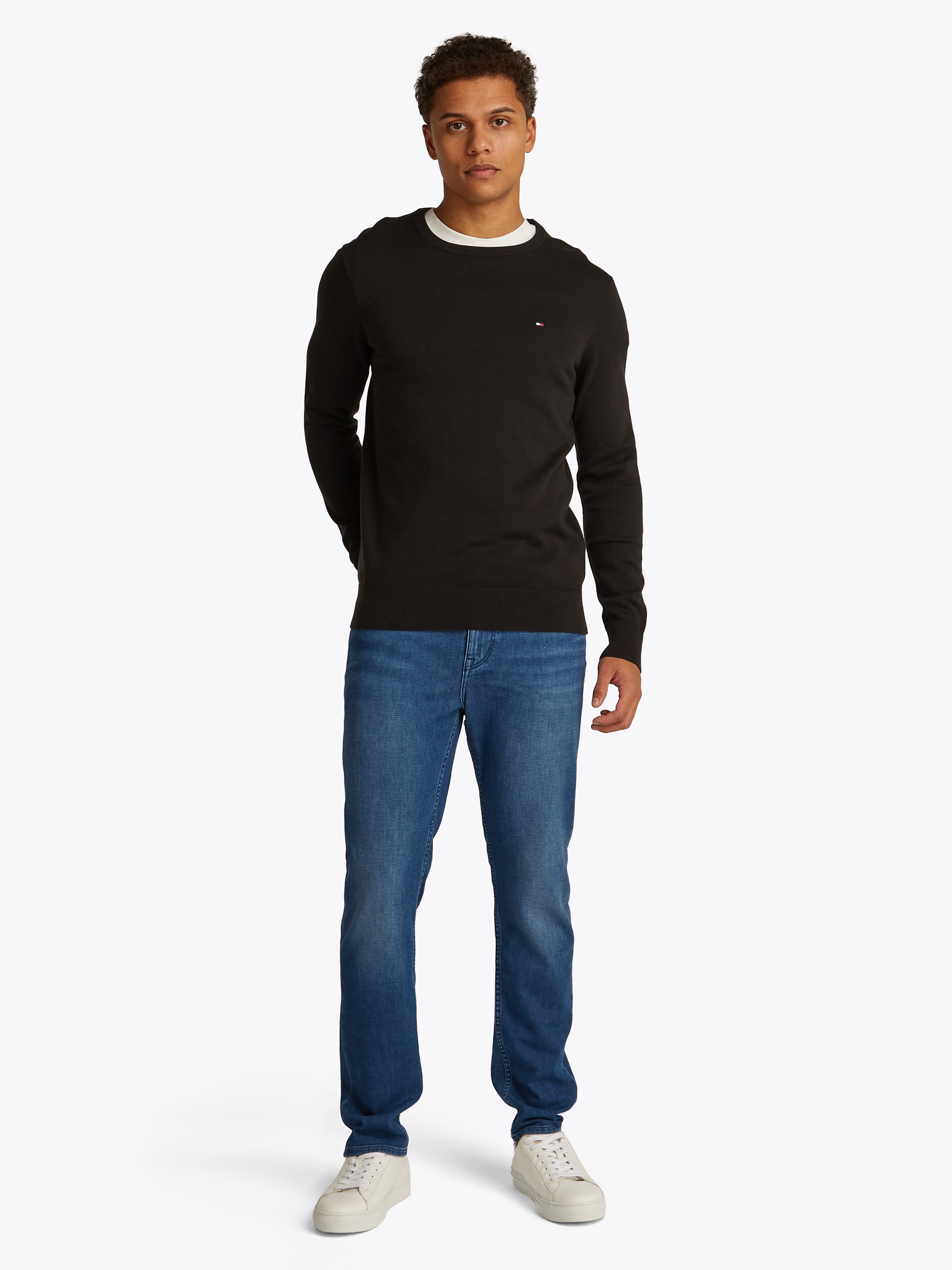 Tommy Hilfiger Pull Core Essential Black 2XL Homme 7