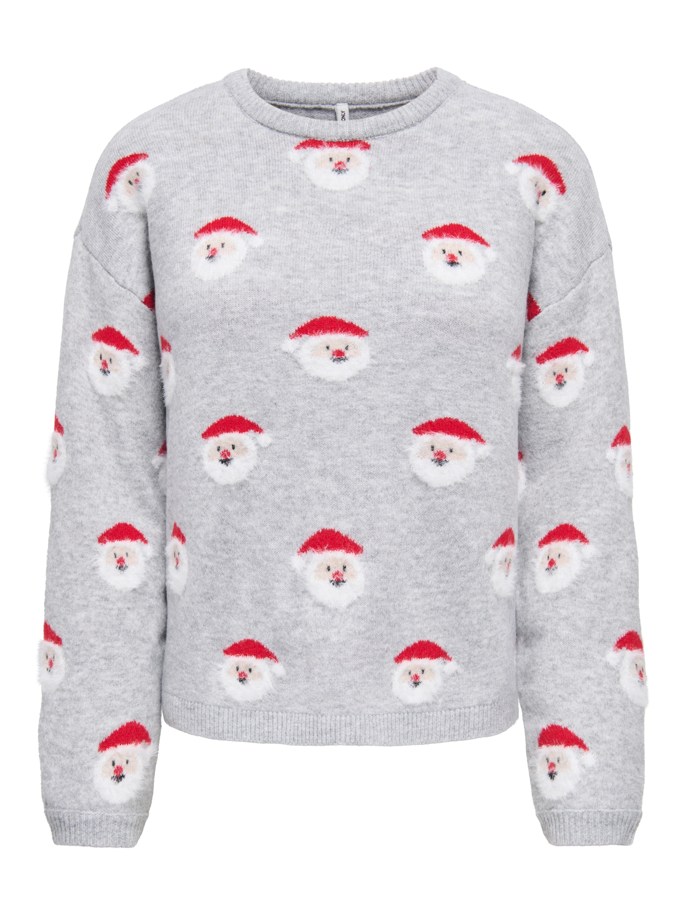 ONLY Weihnachtspullover »ONLXMAS SNOWIE LS O-NECK KNT« Kunstfaser, regular fit, Weihnachts-Strickmotiv