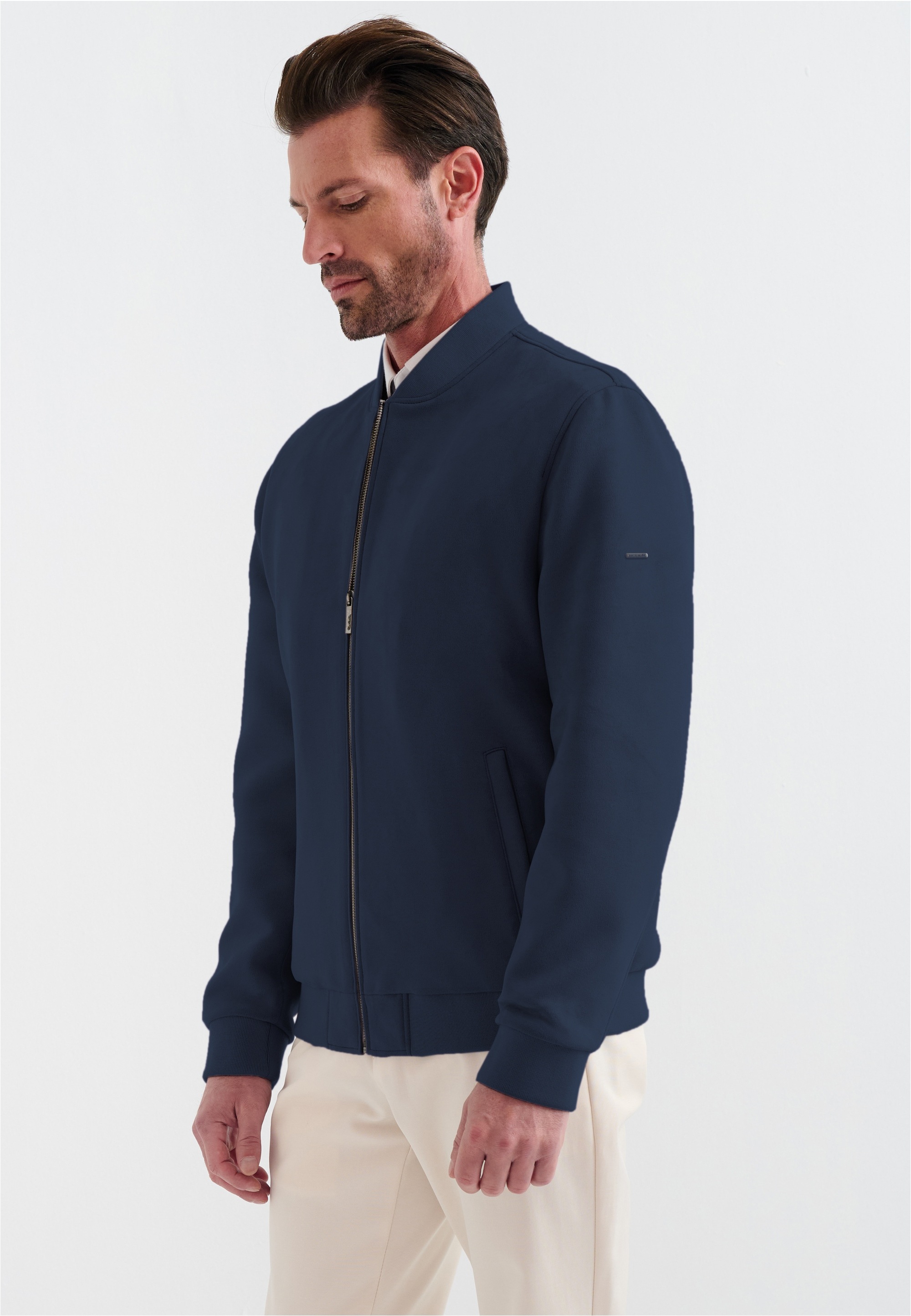 Pierre Cardin Lederimitatjacke, im Bomber-Stil