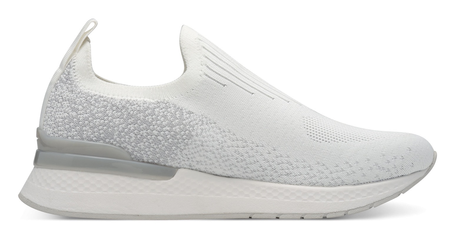 Tamaris Slip-On Sneaker, Keilsneaker, Slipper, Freizeitschuh, Halbschuh mit T-Logoschriftzug
