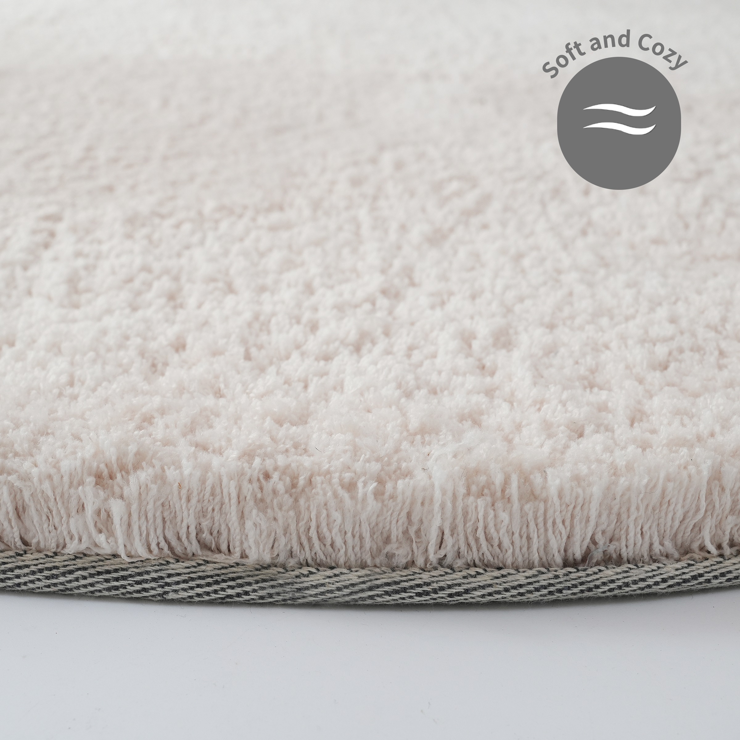 my home Hochflor-Teppich »Microfaser Teppich Magong, besonders weich, sehr feiner Flor«, rund, 25 mm Höhe, unifarben, weiche Teppiche, Wohnzimmer, Schlafzimmer, Kinderzimmer