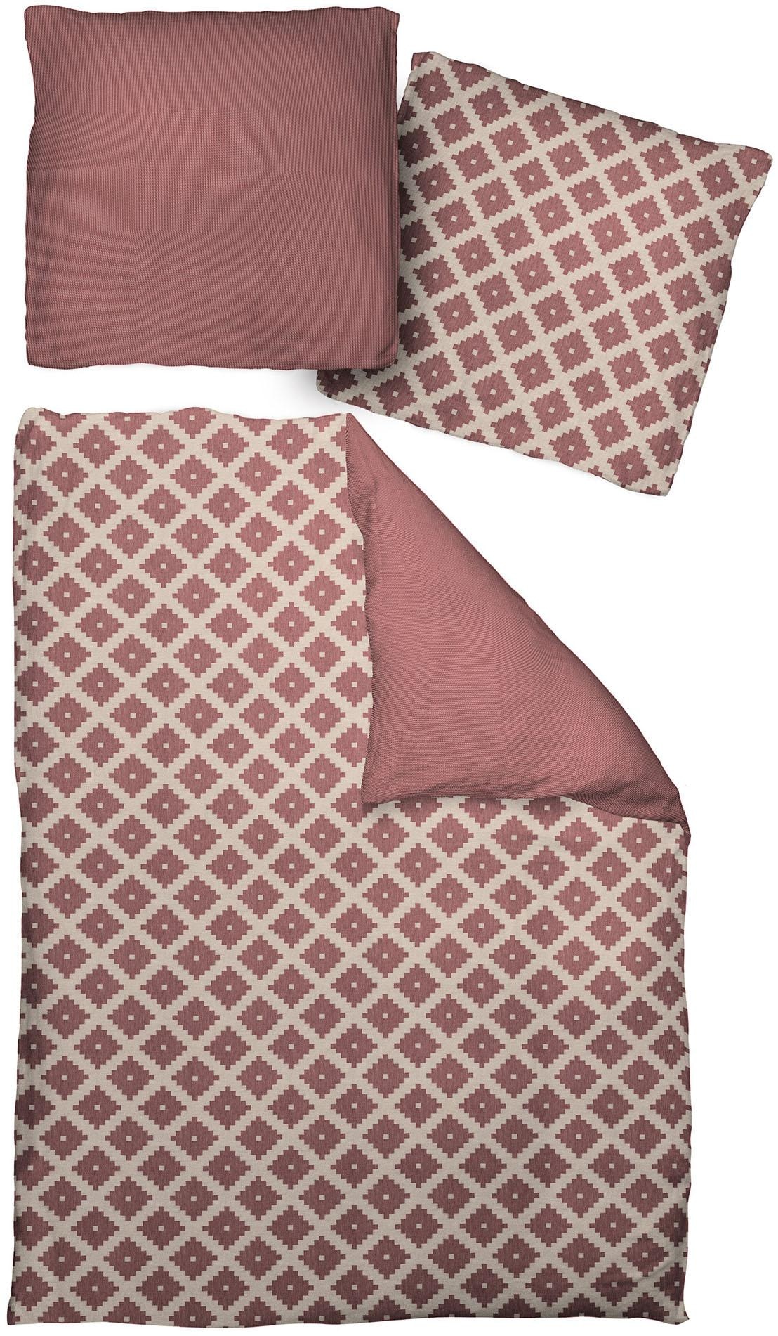 Adam Bettwäsche "Maroccan Shiraz" 2 Stk. tlg. mit Karomuster günstig online kaufen