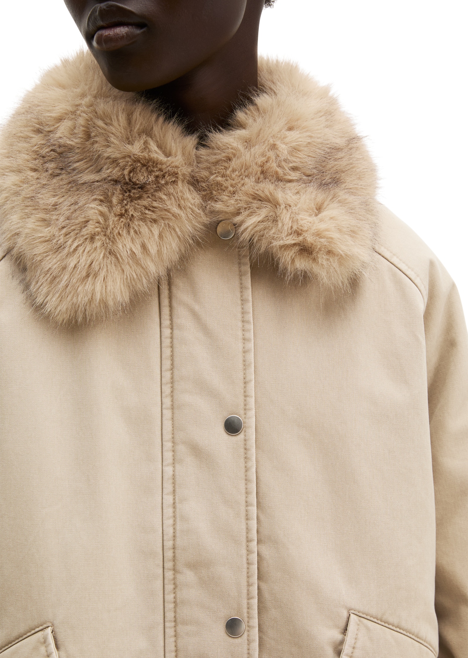 Marc O'Polo Outdoorjacke »mit abnehmbarem Fake-Fur-Kragen«