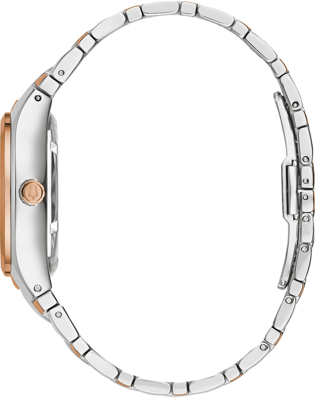 Bulova Automatikuhr, Armbanduhr, Damenuhr, Edelstahlarmband