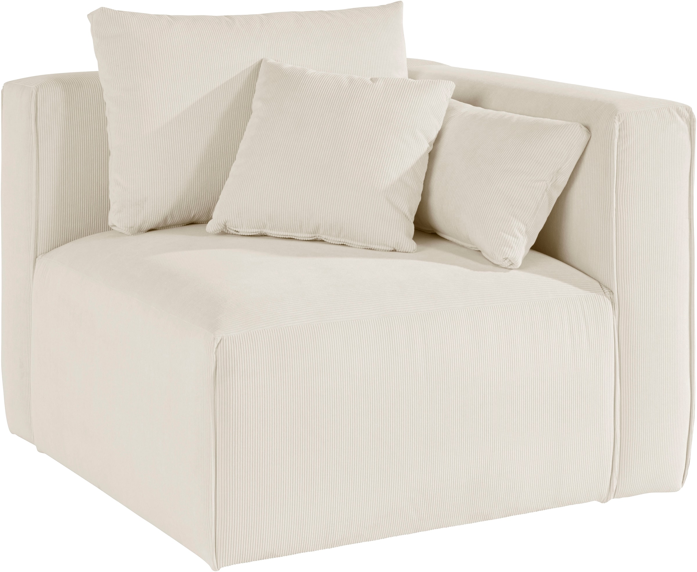 Home affaire Sofa-Eckelement "Comfine", Modul-Ecke zur indiviuellen Zusamme günstig online kaufen