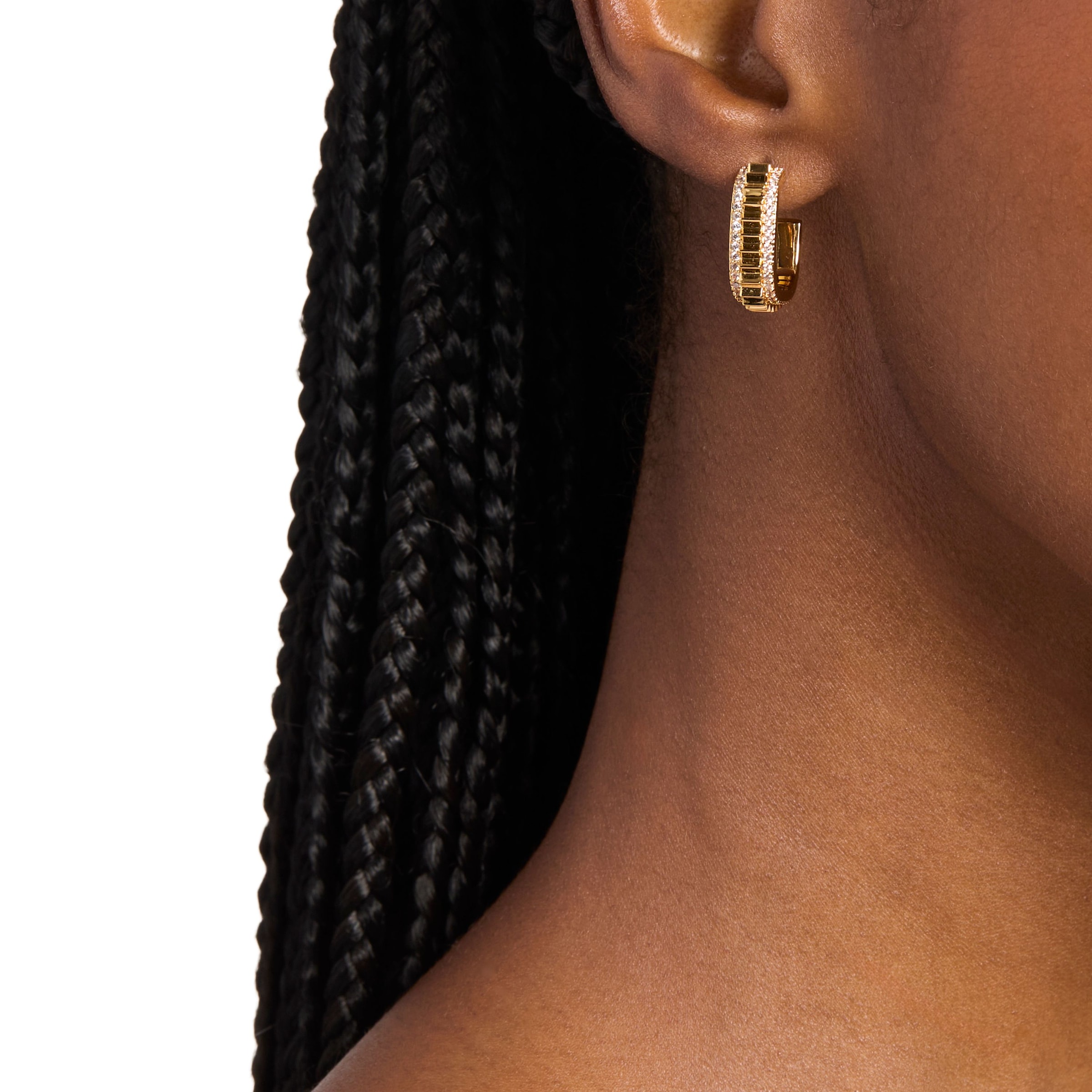 MICHAEL KORS Paar Creolen »Schmuck Geschenk Metall PREMIUM« mit Zirkonia (synth.)