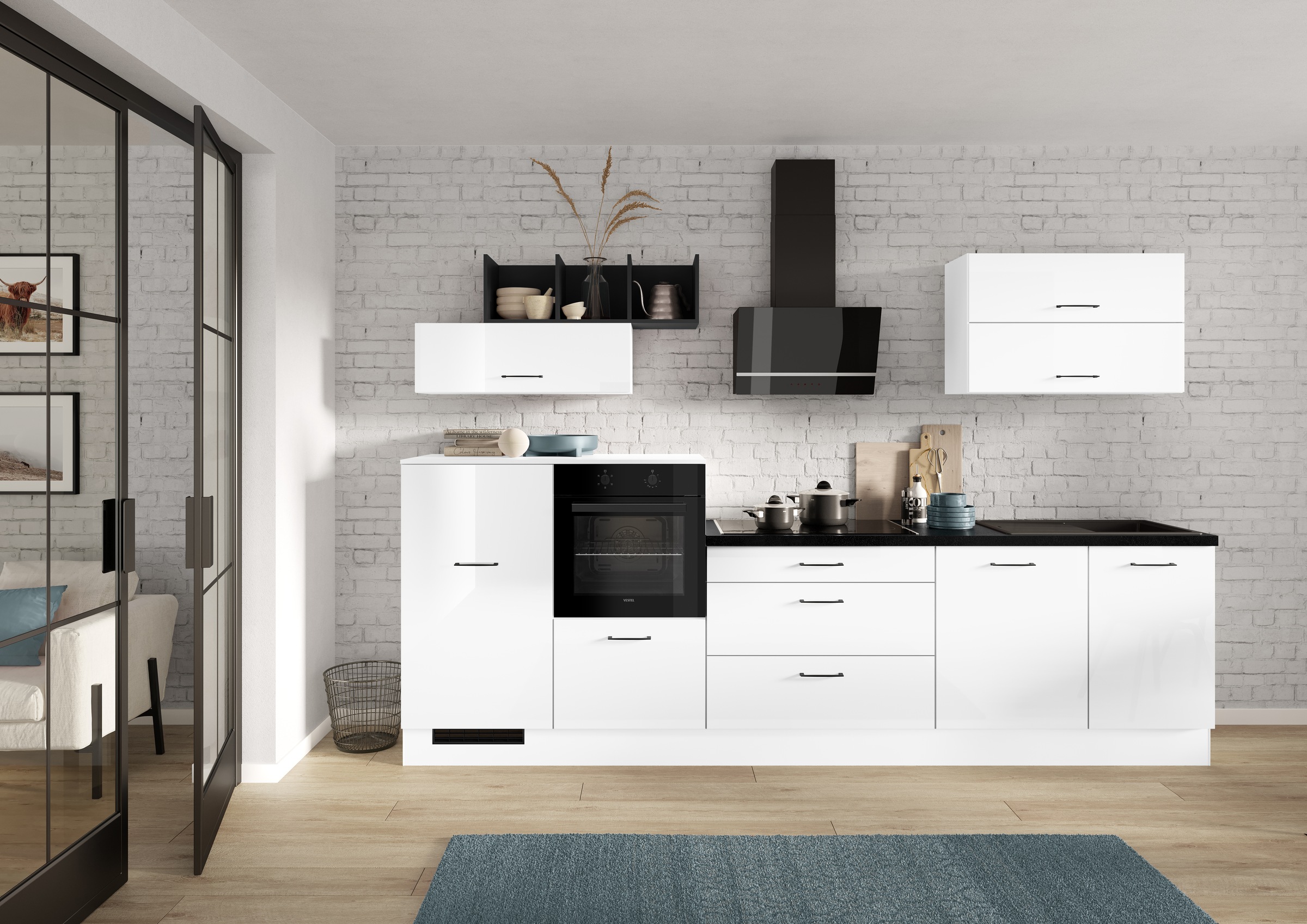 IMPULS KÜCHEN Küchenzeile ""New York", Schubkästen mit Soft-Close," wählbar günstig online kaufen