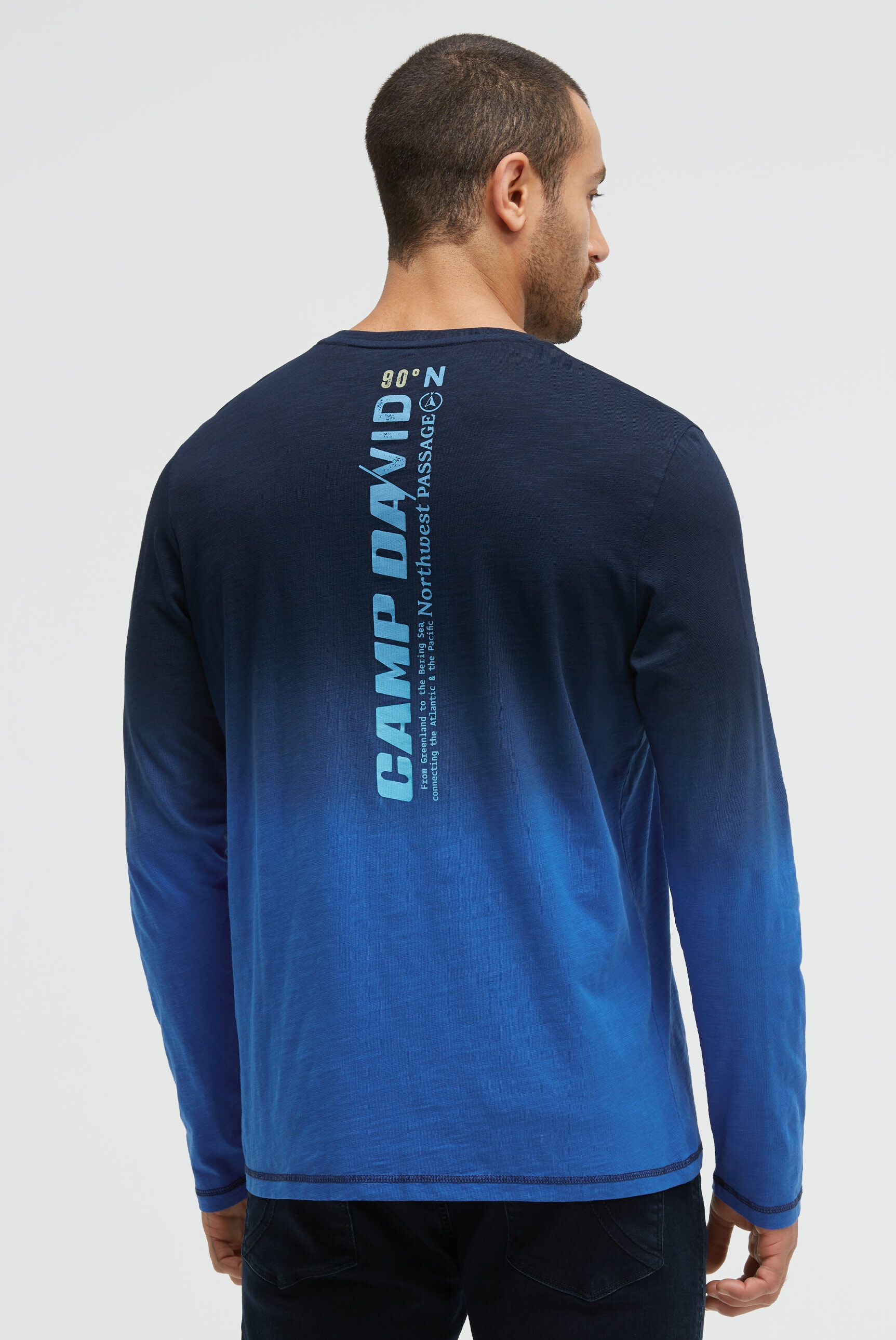 CAMP DAVID Langarmshirt, aus Baumwolle