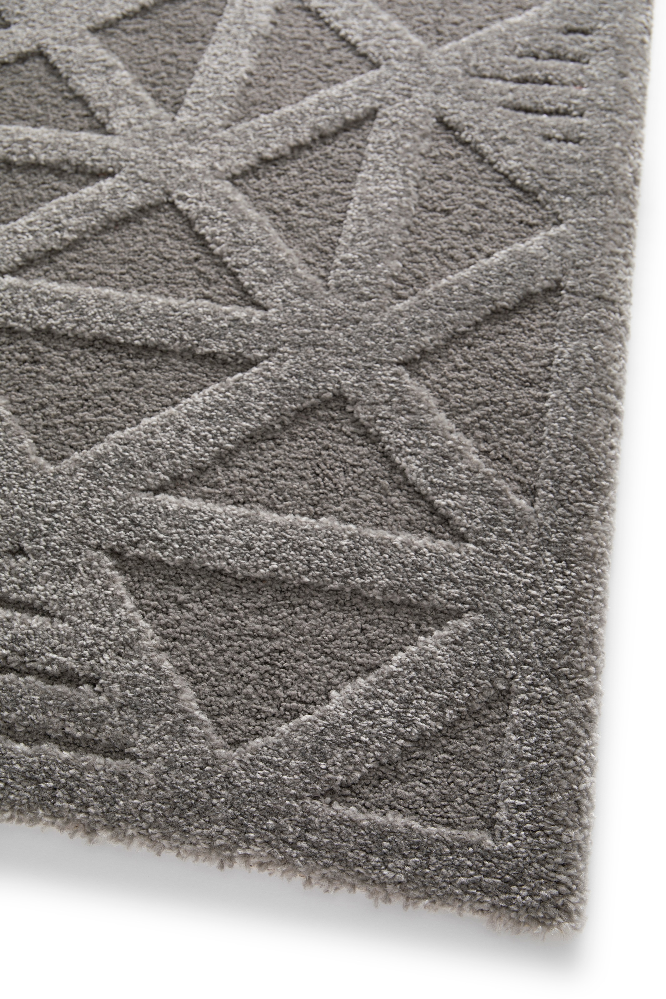 Primaflor-Ideen in Textil Teppich »COSMO Geo, Made in Belgium« rechteckig 14 mm Höhe modernes Design, Hoch-Tief Effekt, weicher Flor