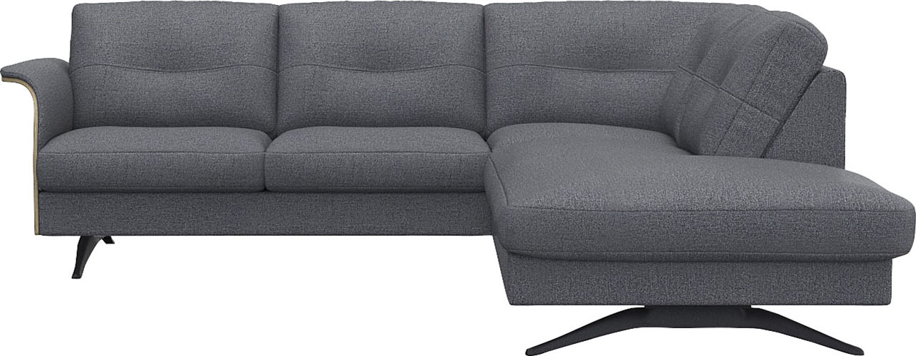 FLEXLUX Ecksofa "Glow, super bequem durch hochwertigem Sitzaufbau mit Federkern, L-Form" Modernes skandinavisches Design