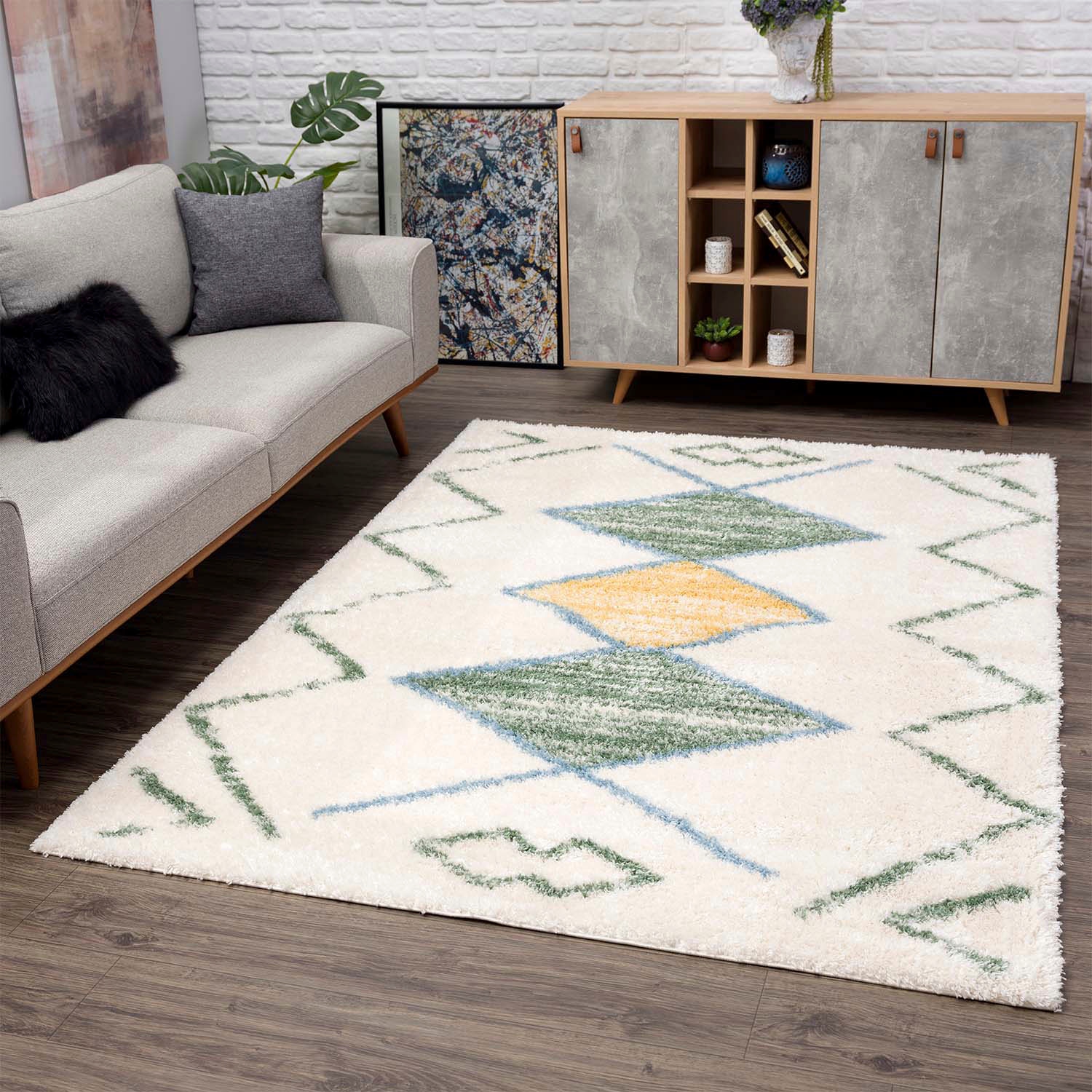 Carpet City Hochflor-Teppich "Pulpy 557" rechteckig 30 mm Höhe besonders we günstig online kaufen