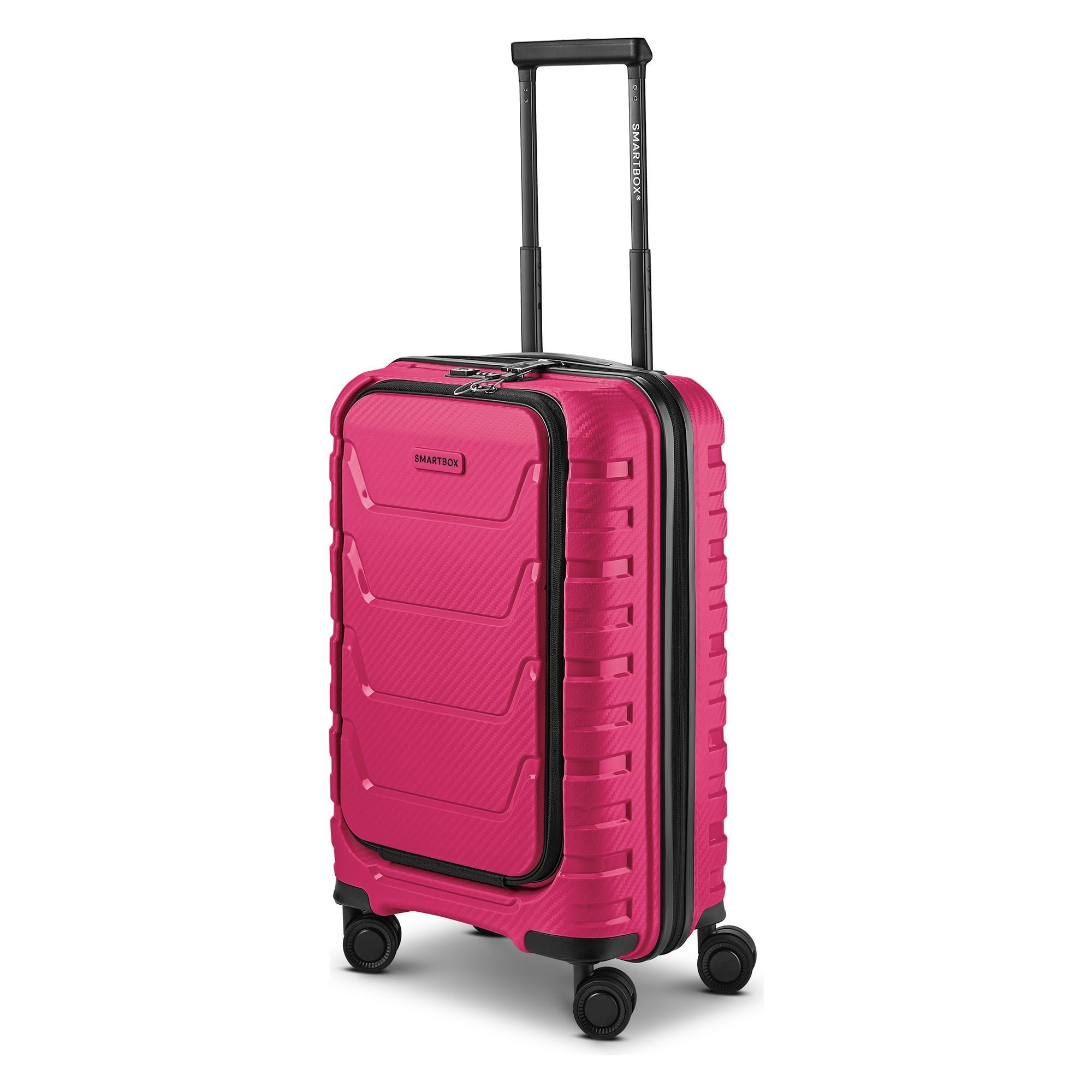 SMARTBOX Trolley "Edition 01 4 Rollen Kabinentrolley 55 cm Laptopfach", pink, Polypropylen, Koffer
