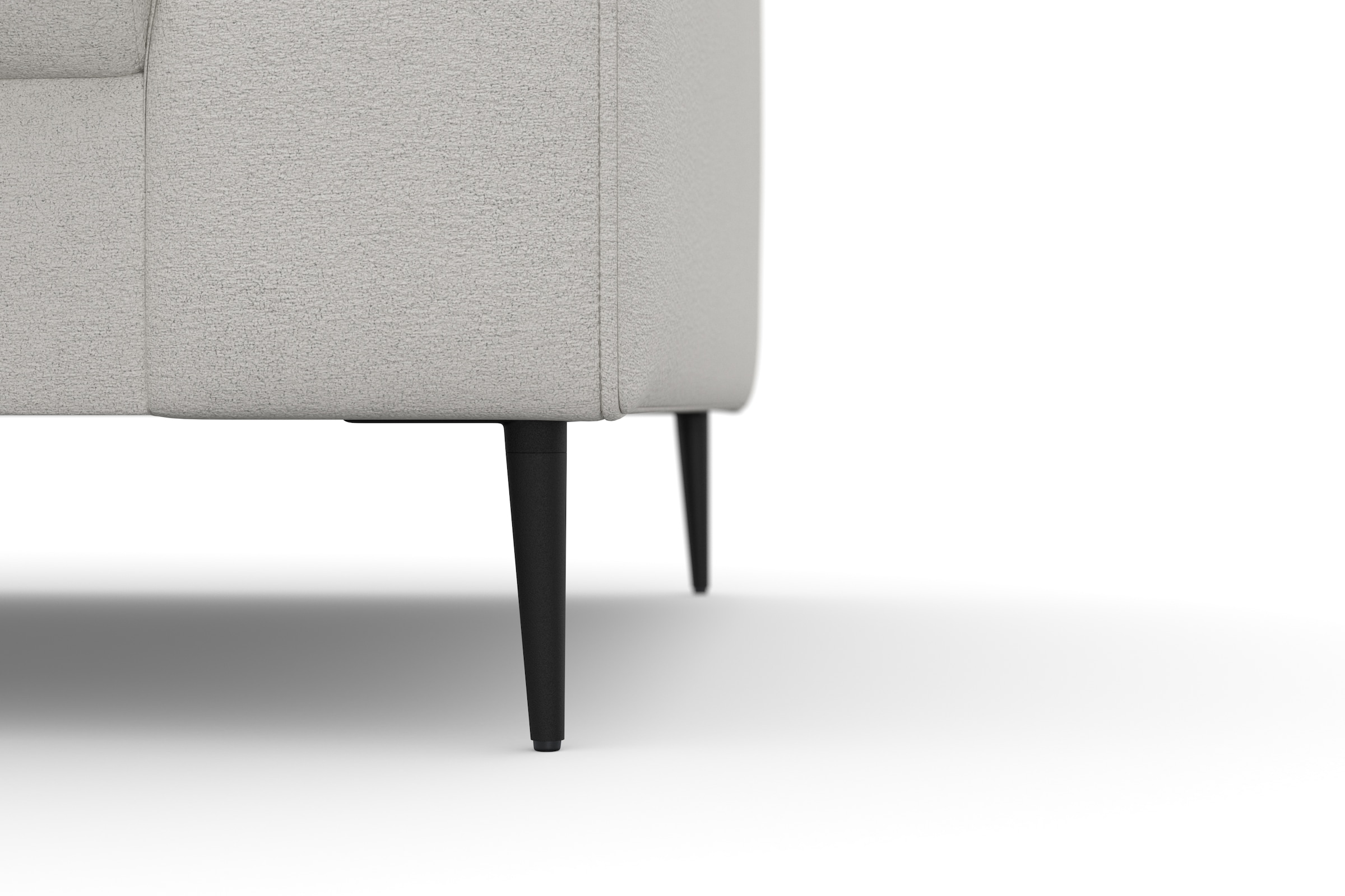 DOMO collection Ecksofa »Modica kompakt und elegant, Breite 244, L-Form«, moderne Optik mit extrabreiter Recamiere, auch in Cord