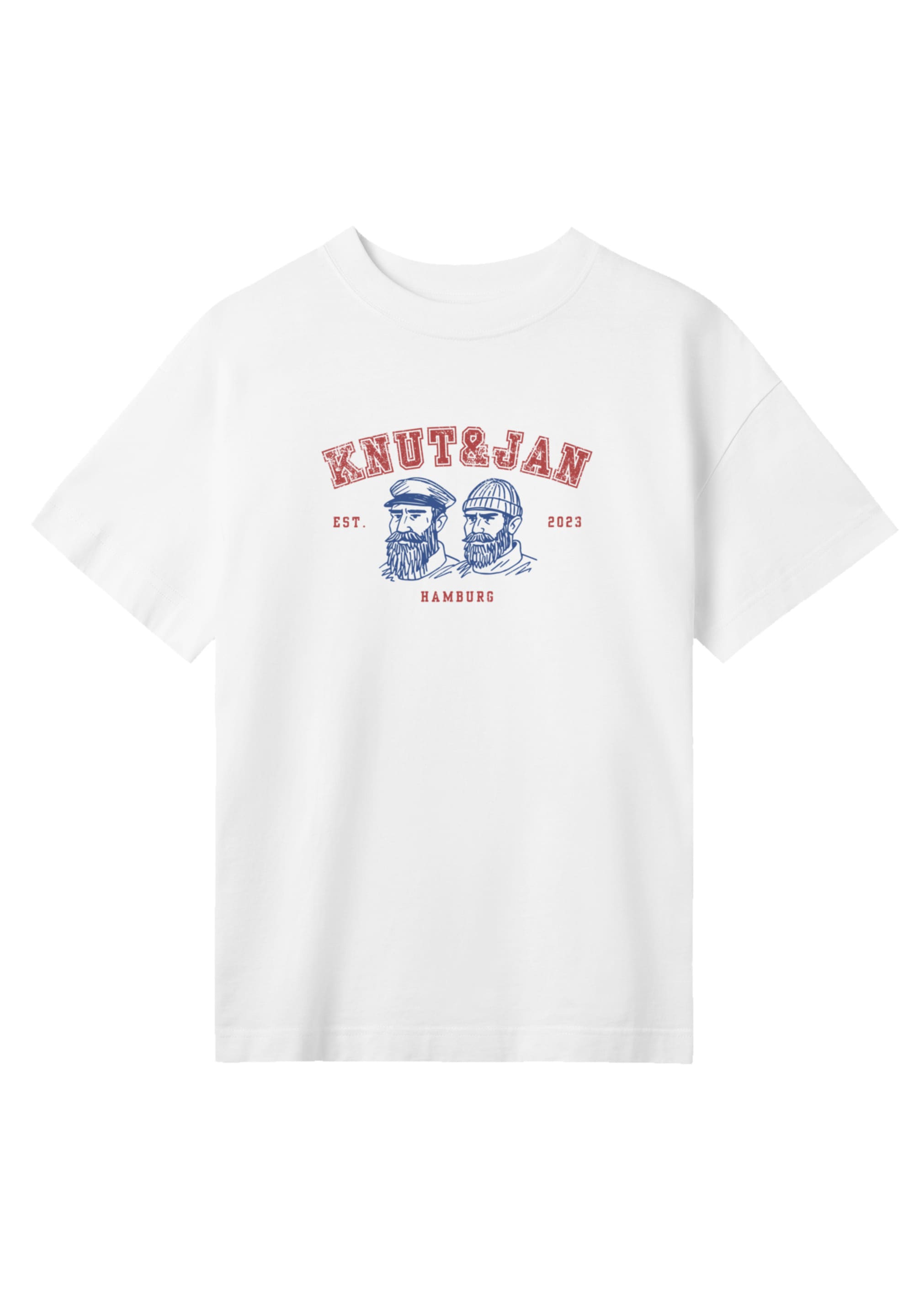 F4NT4STIC T-Shirt »Oversized Shirt Knut & Jan Vintage Seemänner«, Premium Qualität, Knut & Jan Hamburg