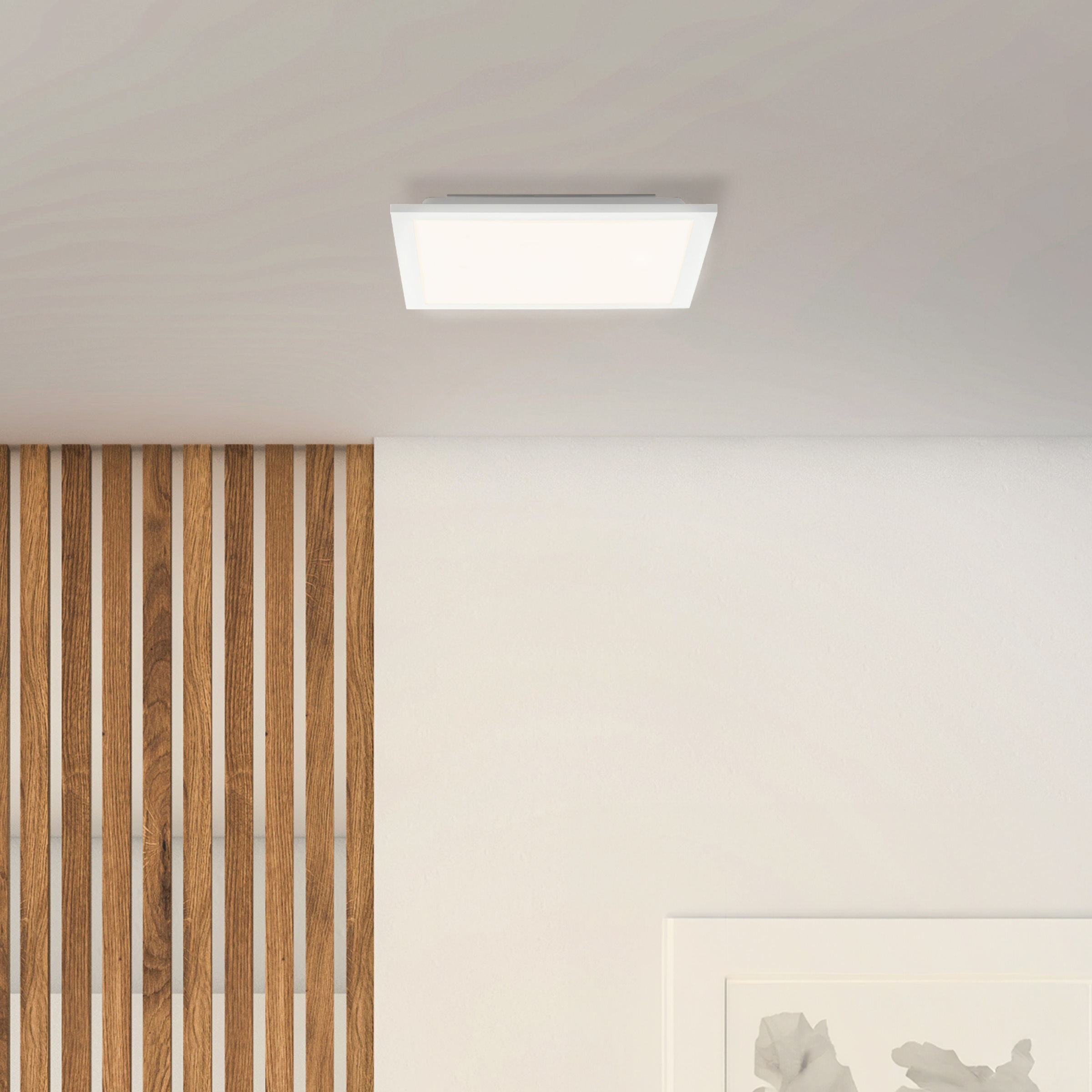 Brilliant LED Deckenleuchte »Briston«, 30 x 30 cm, 1600 lm, 2700 K, Aluminium, weiß